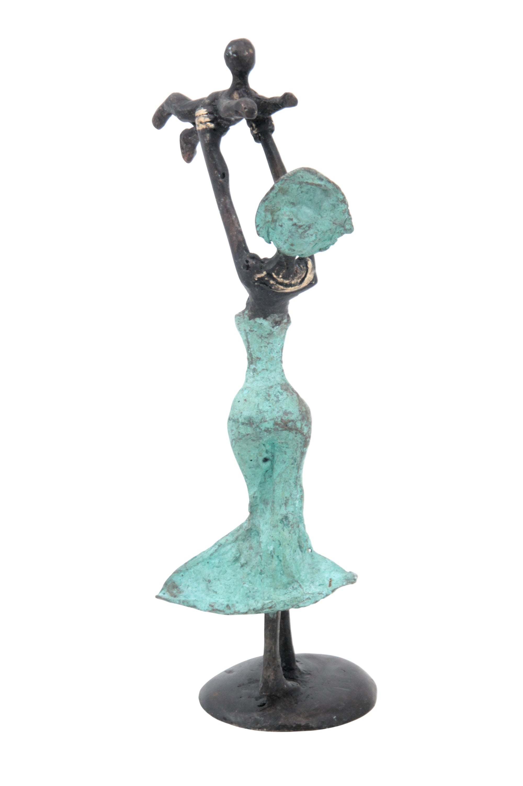 Bronze 15 cm turquoise n°14 
