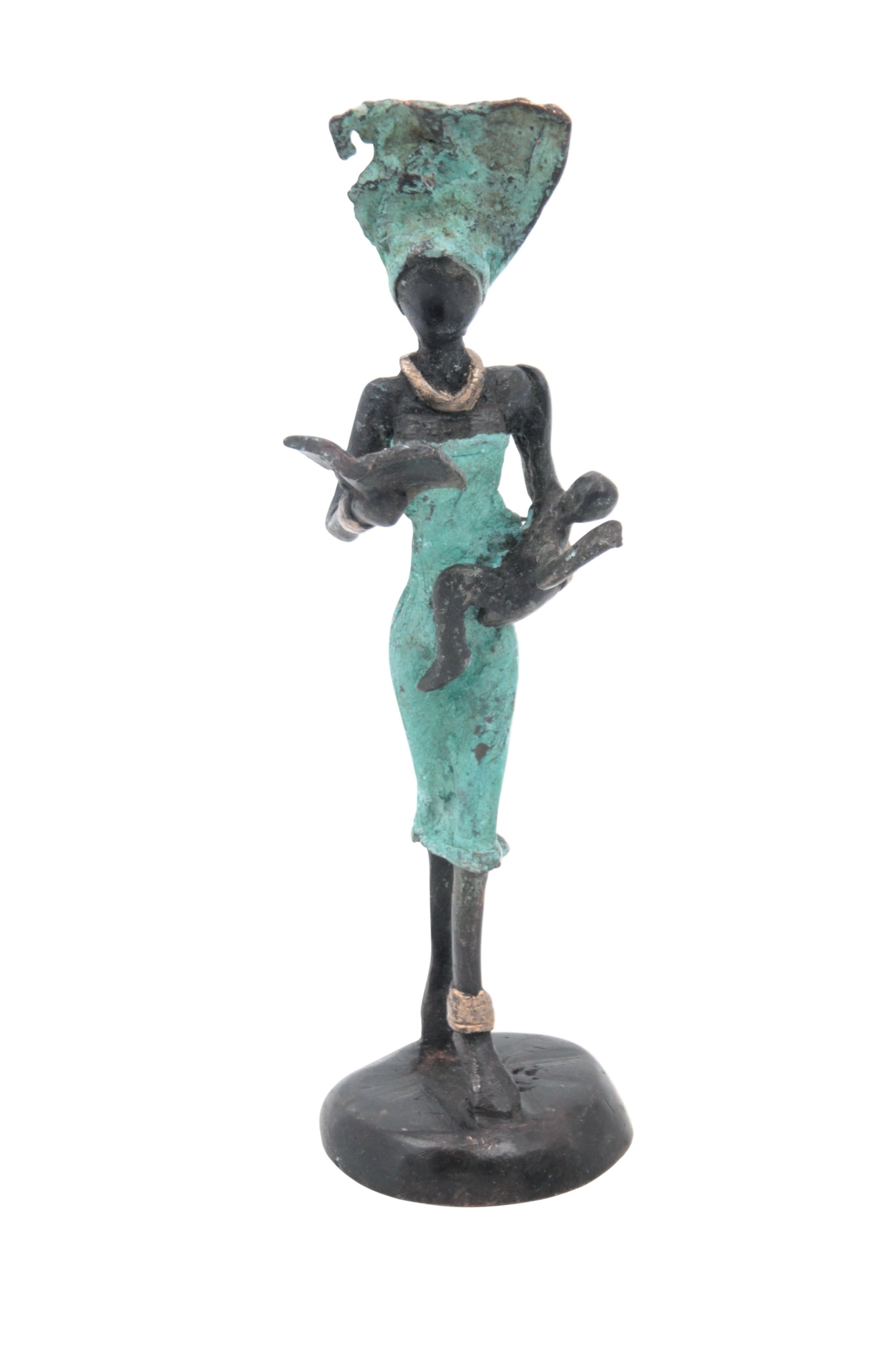 Bronze 15 cm turquoise n°21 
