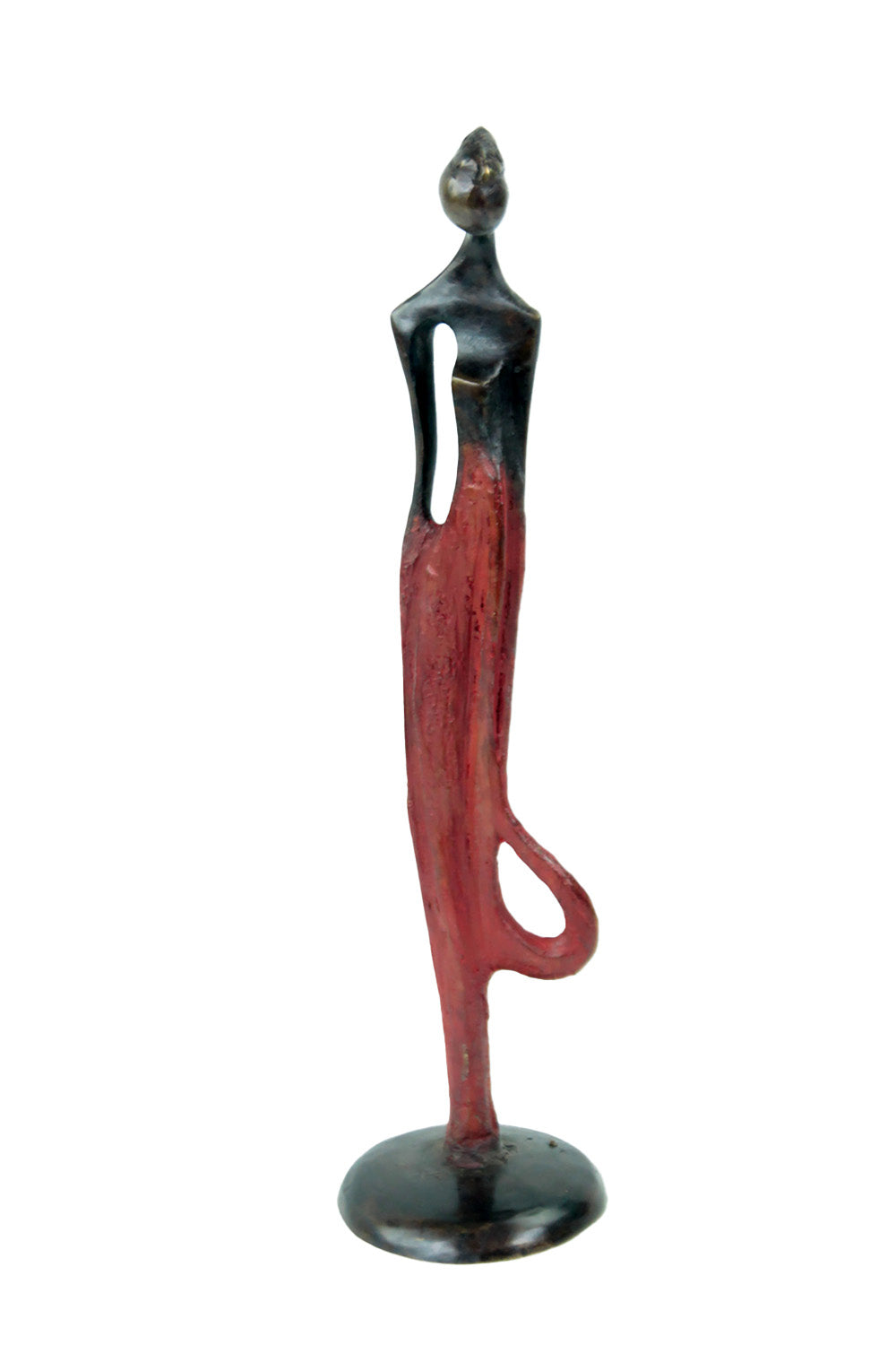 Bronze d'Abdoulaye 25cm rouge n°4 Bronzes d'Afrique