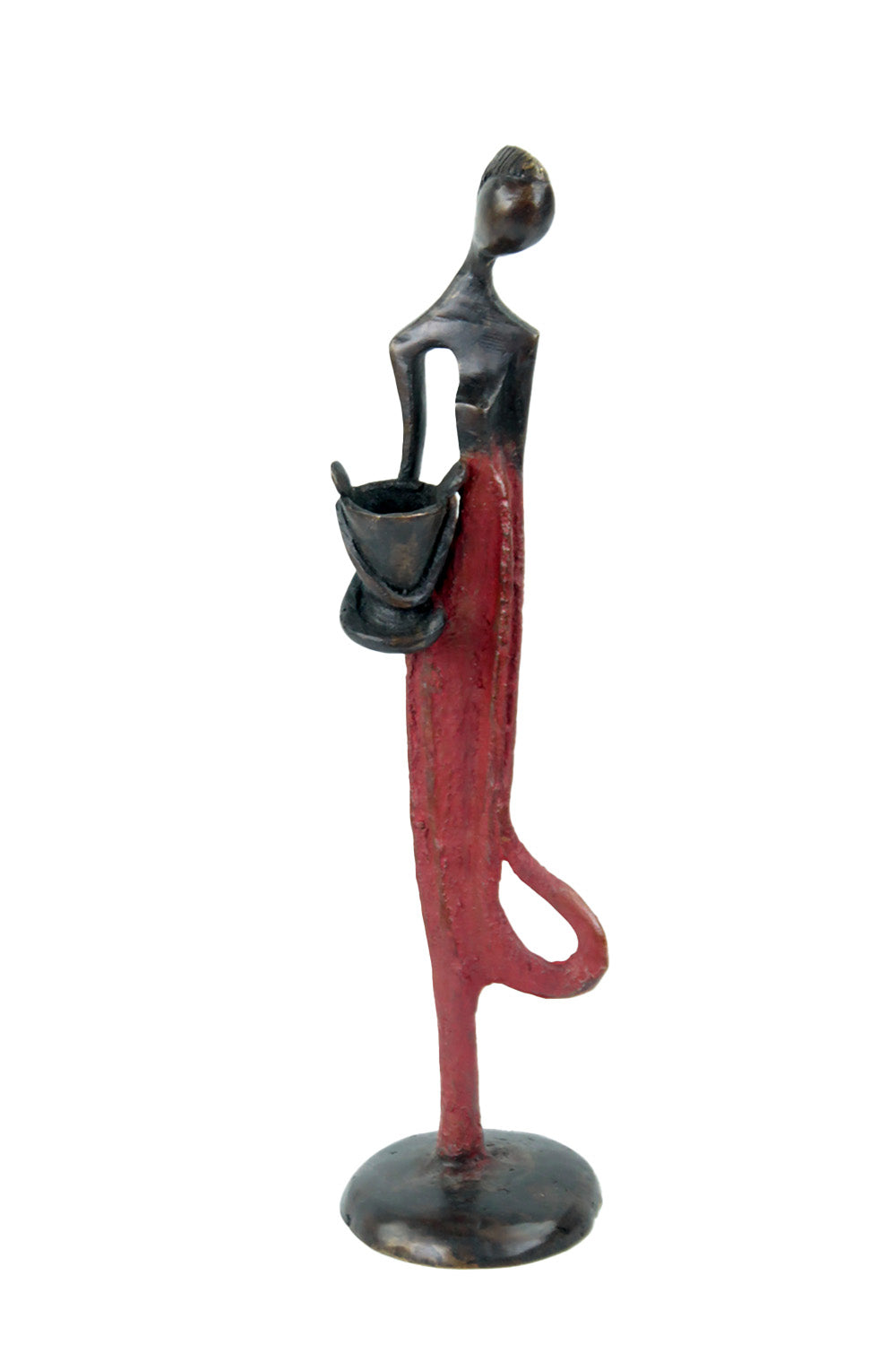 Bronze d'Abdoulaye 25cm rouge n°9 Bronzes d'Afrique