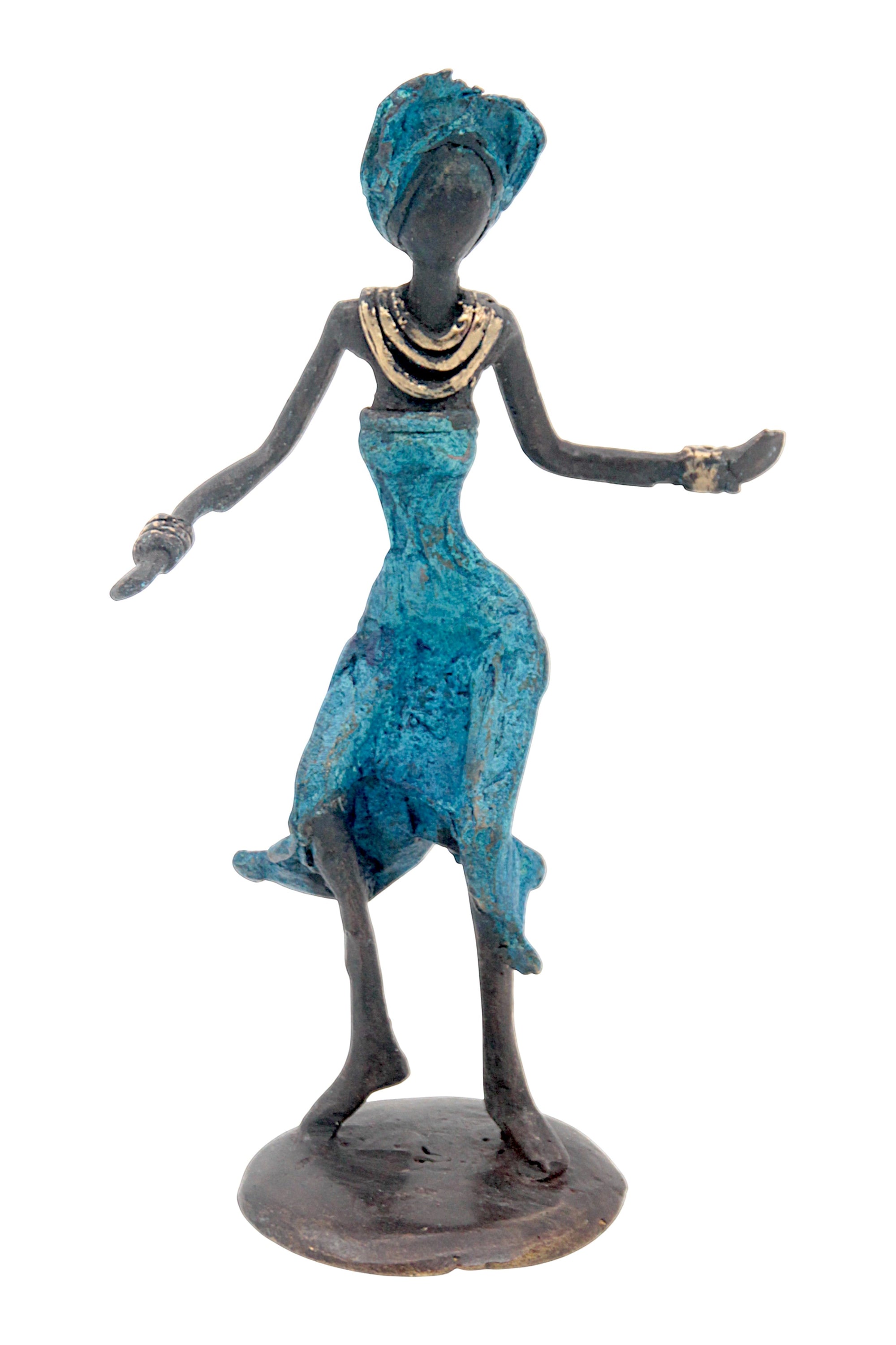 Bronze 15 cm bleu n°6 