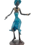 Bronze 15 cm bleu n°6 