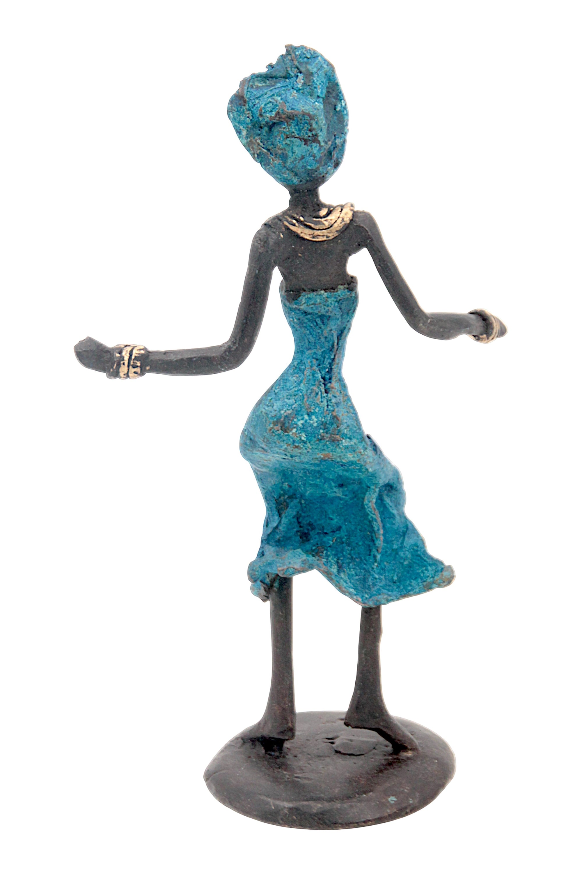 Bronze 15 cm bleu n°6 