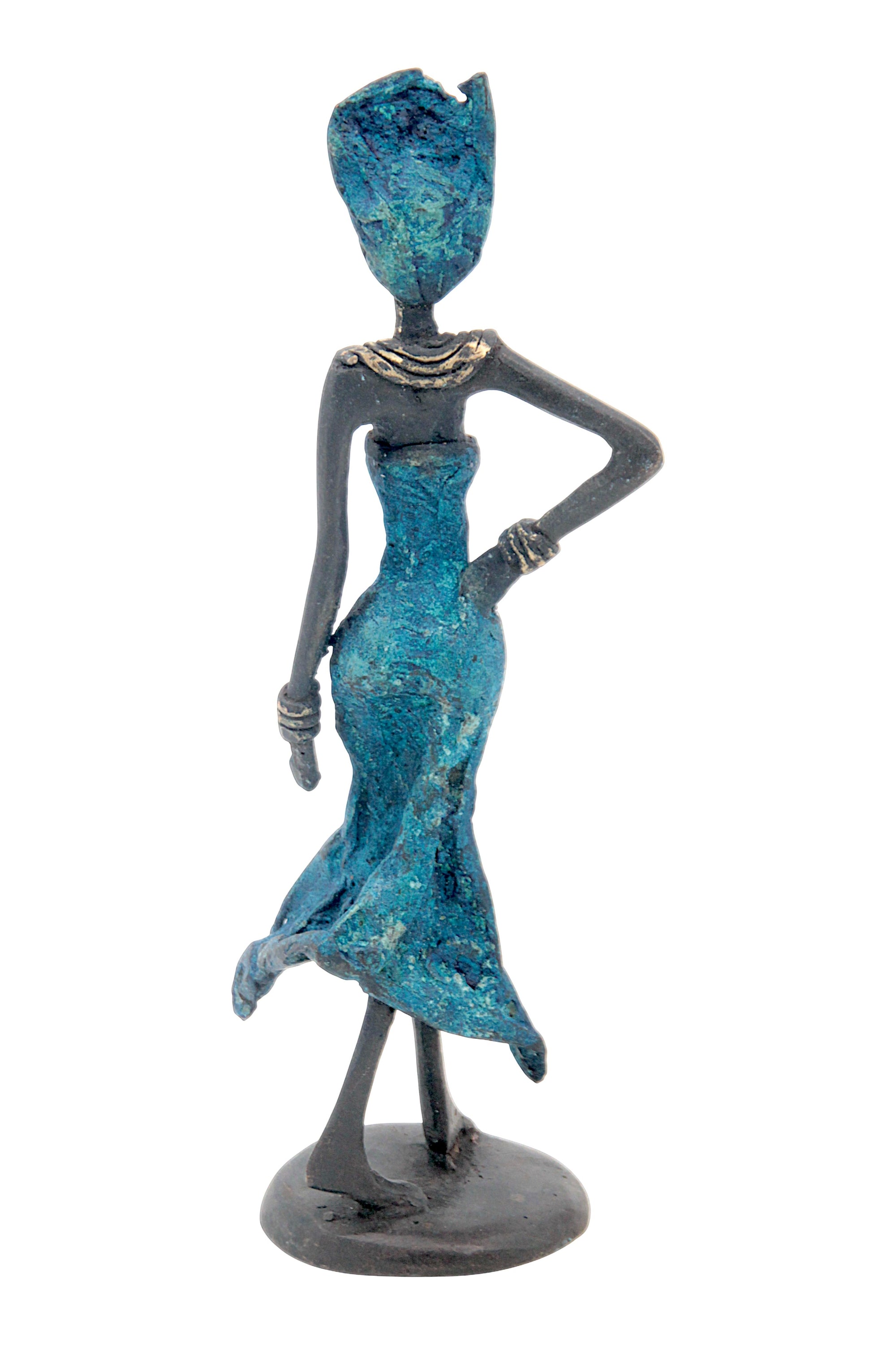 Bronze 15 cm bleu n°34 
