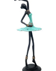 Ballerine 25 cm turquoise n°1 