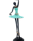 Ballerine 25 cm turquoise n°1 