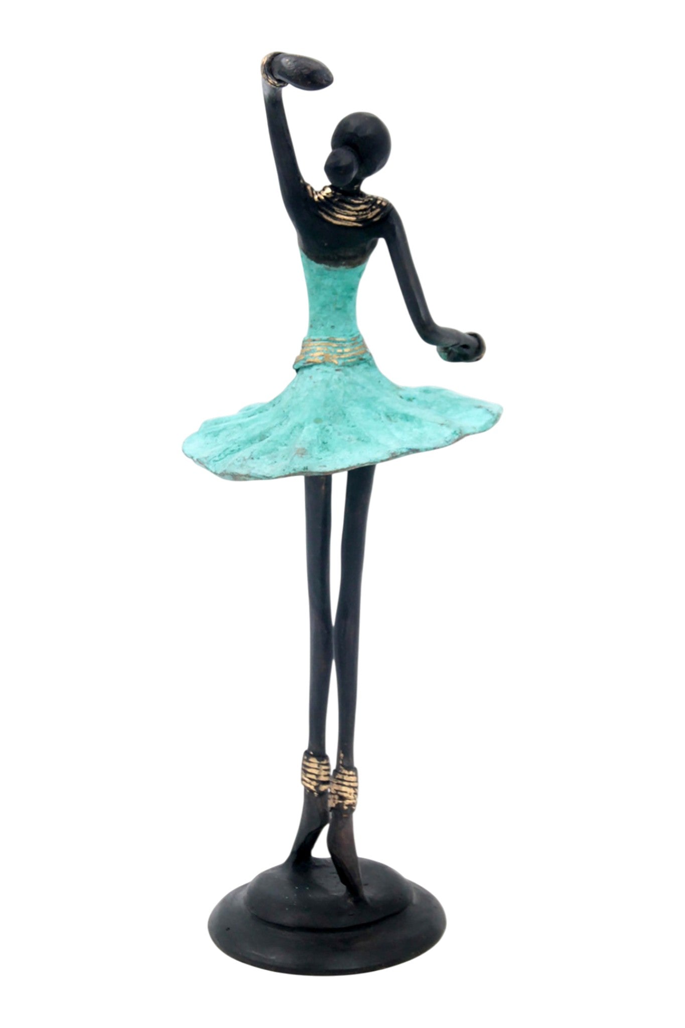 Ballerine 25 cm turquoise n°1 