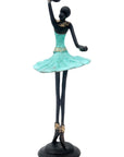 Ballerine 25 cm turquoise n°1 