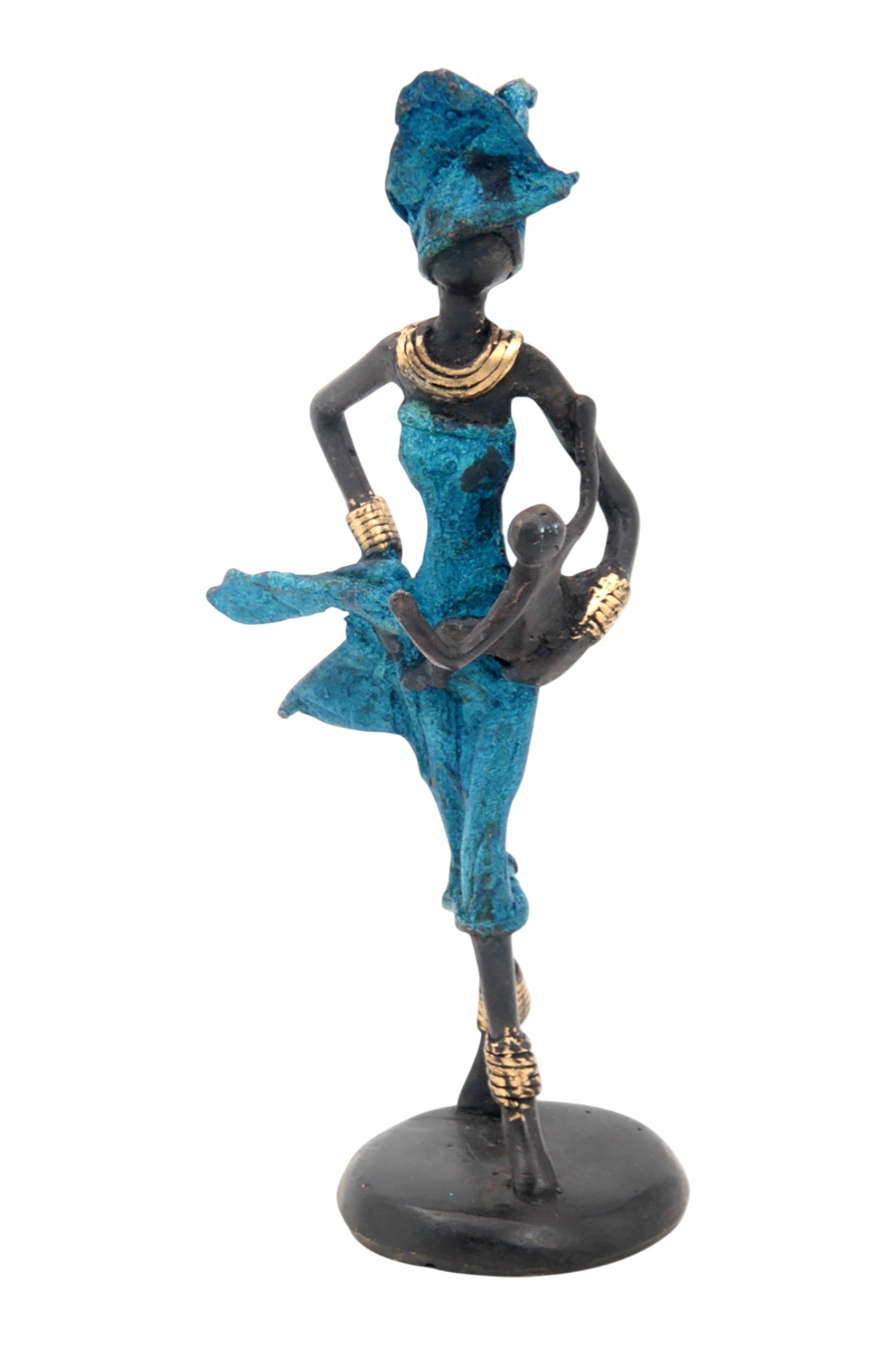 Bronze 20 cm bleu n°2 