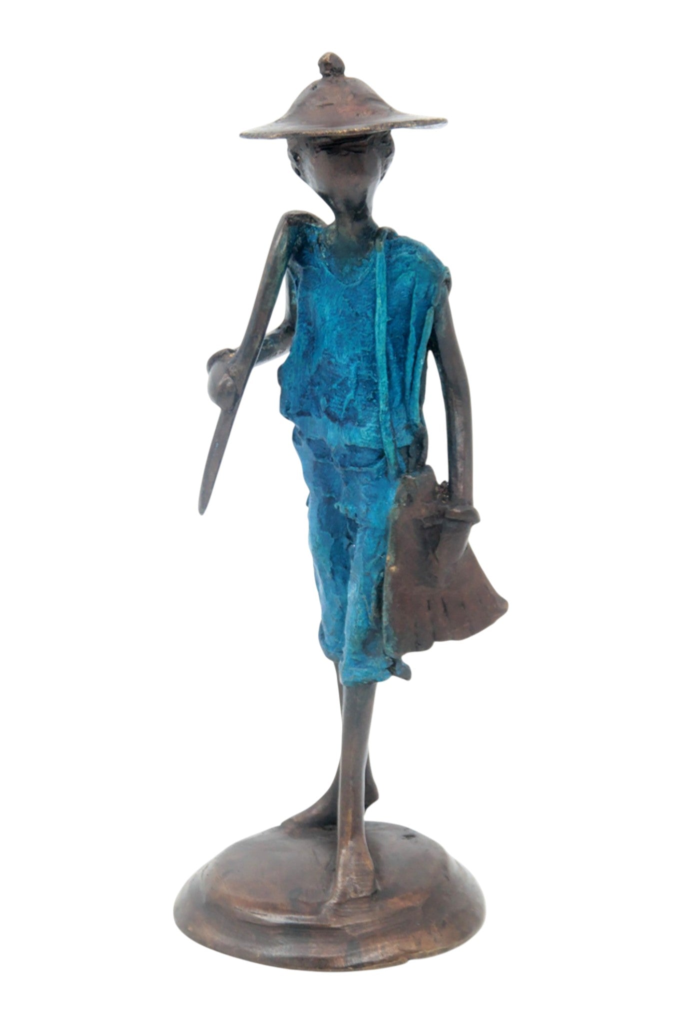Bronze 20 cm bleu n°3 