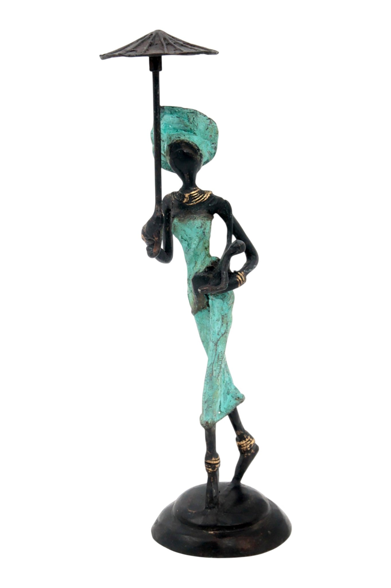 Bronze 20 cm turquoise n°4 