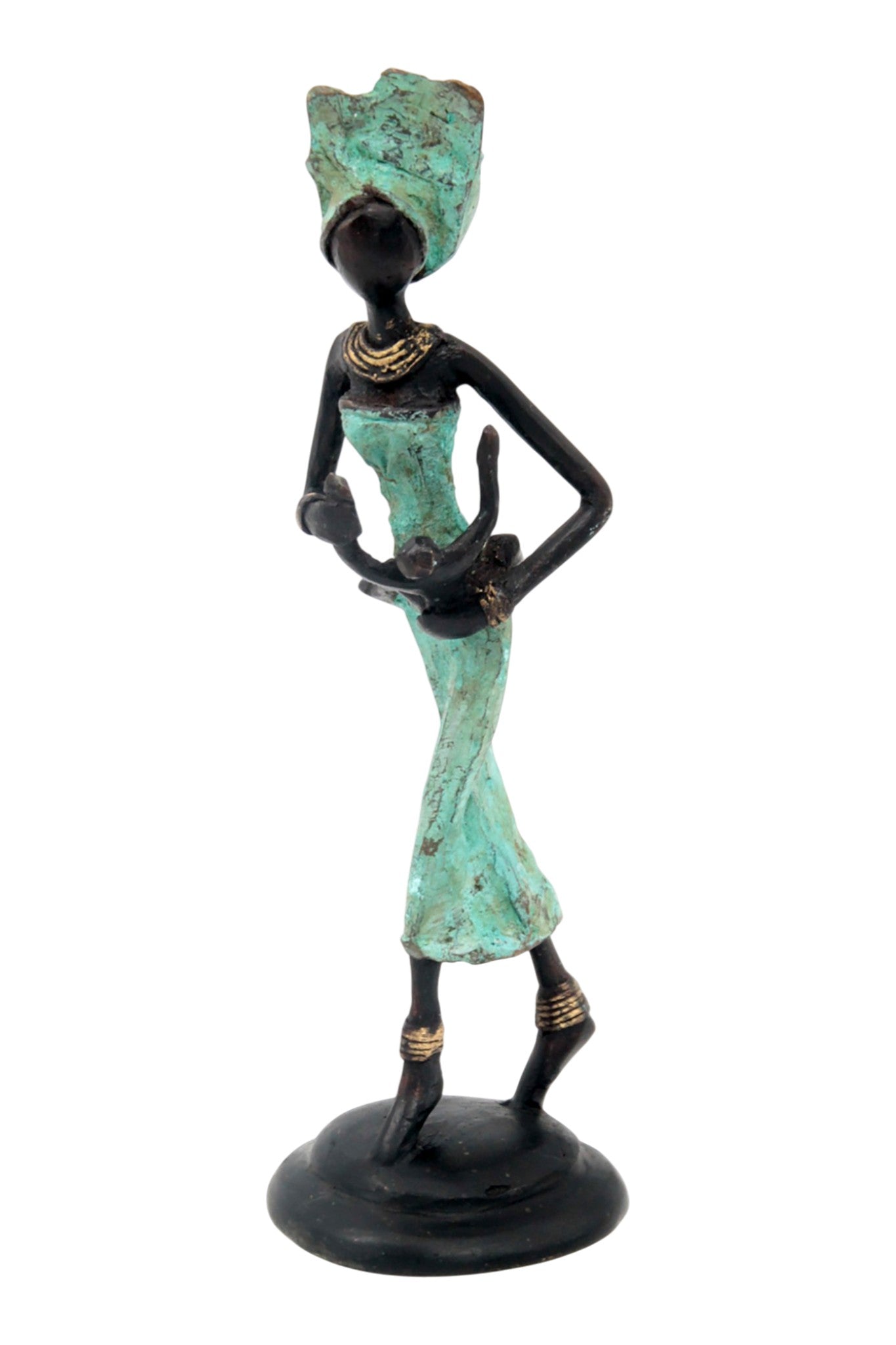 Bronze 20 cm turquoise n°12 