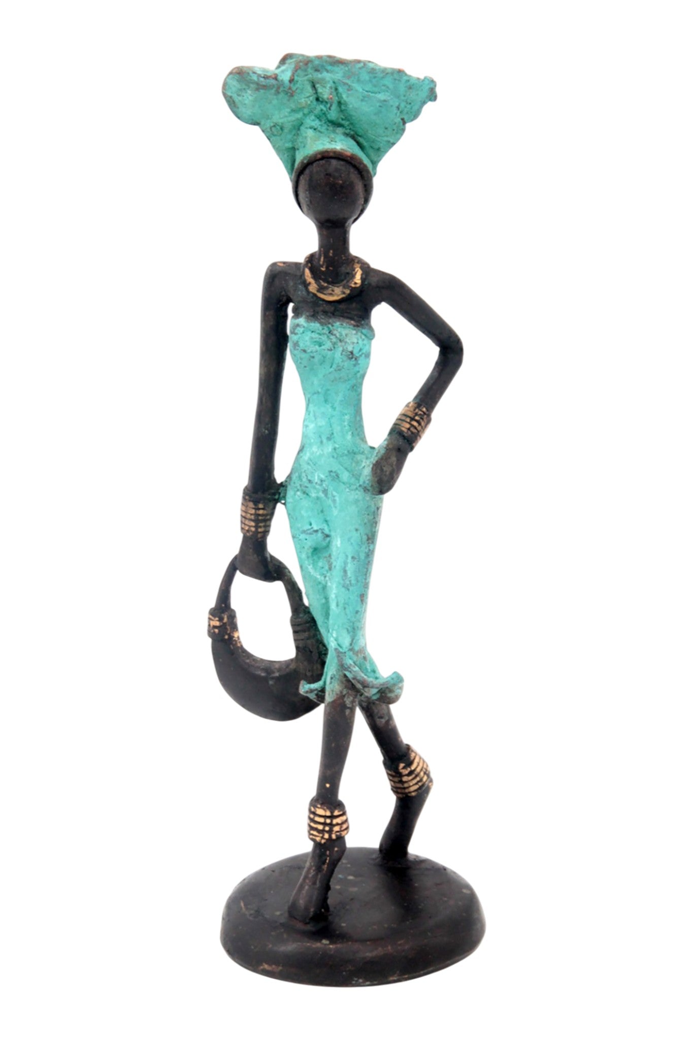 Bronze 20 cm turquoise n°15 