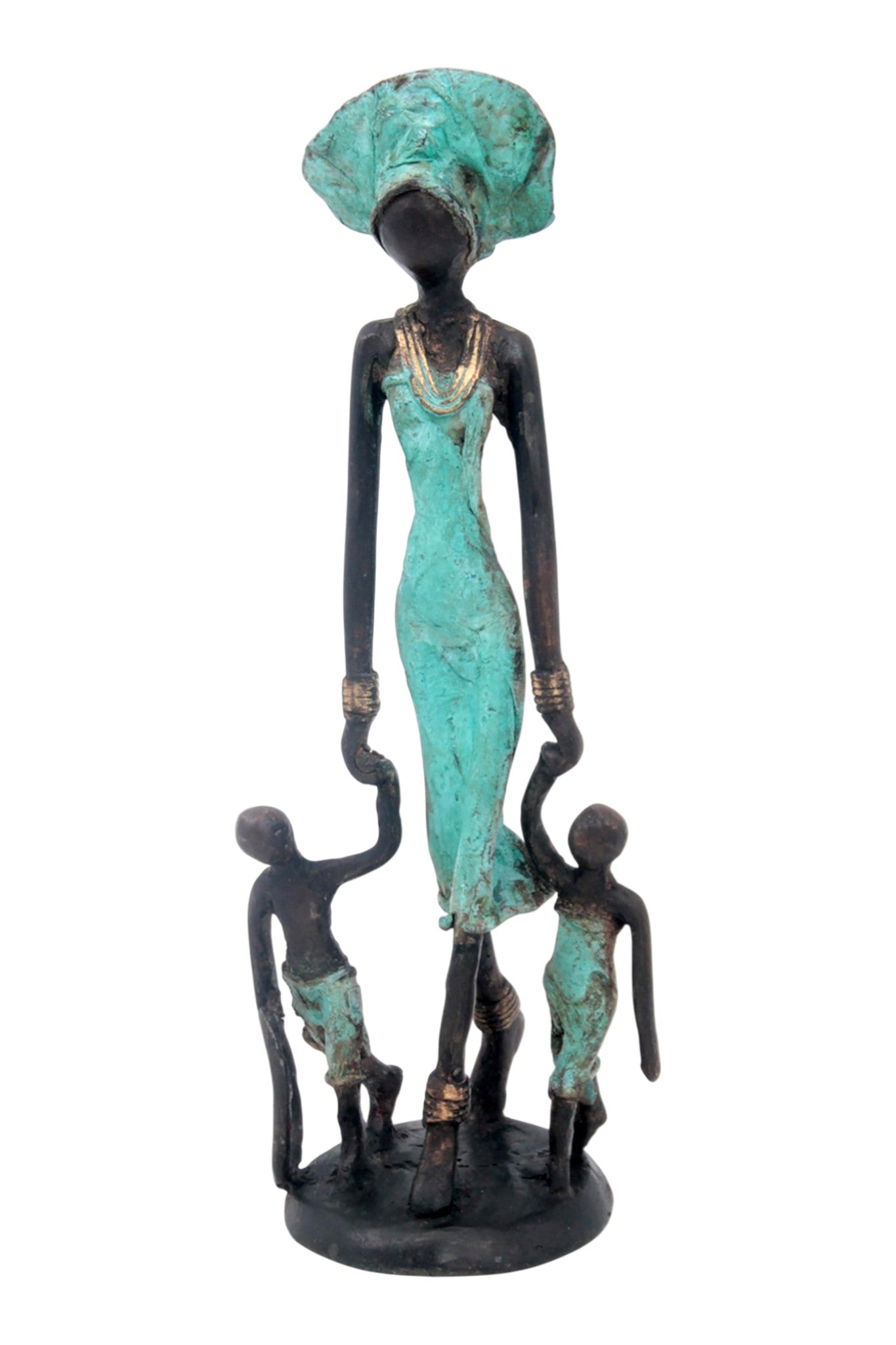Bronze 25 cm turquoise n°11 