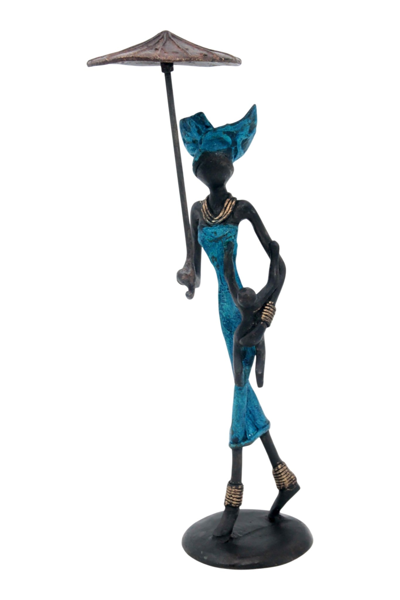 Bronze 25 cm bleu n°1 