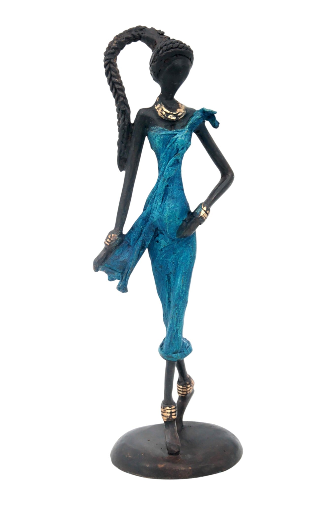 Bronze 25 cm bleu n°19 