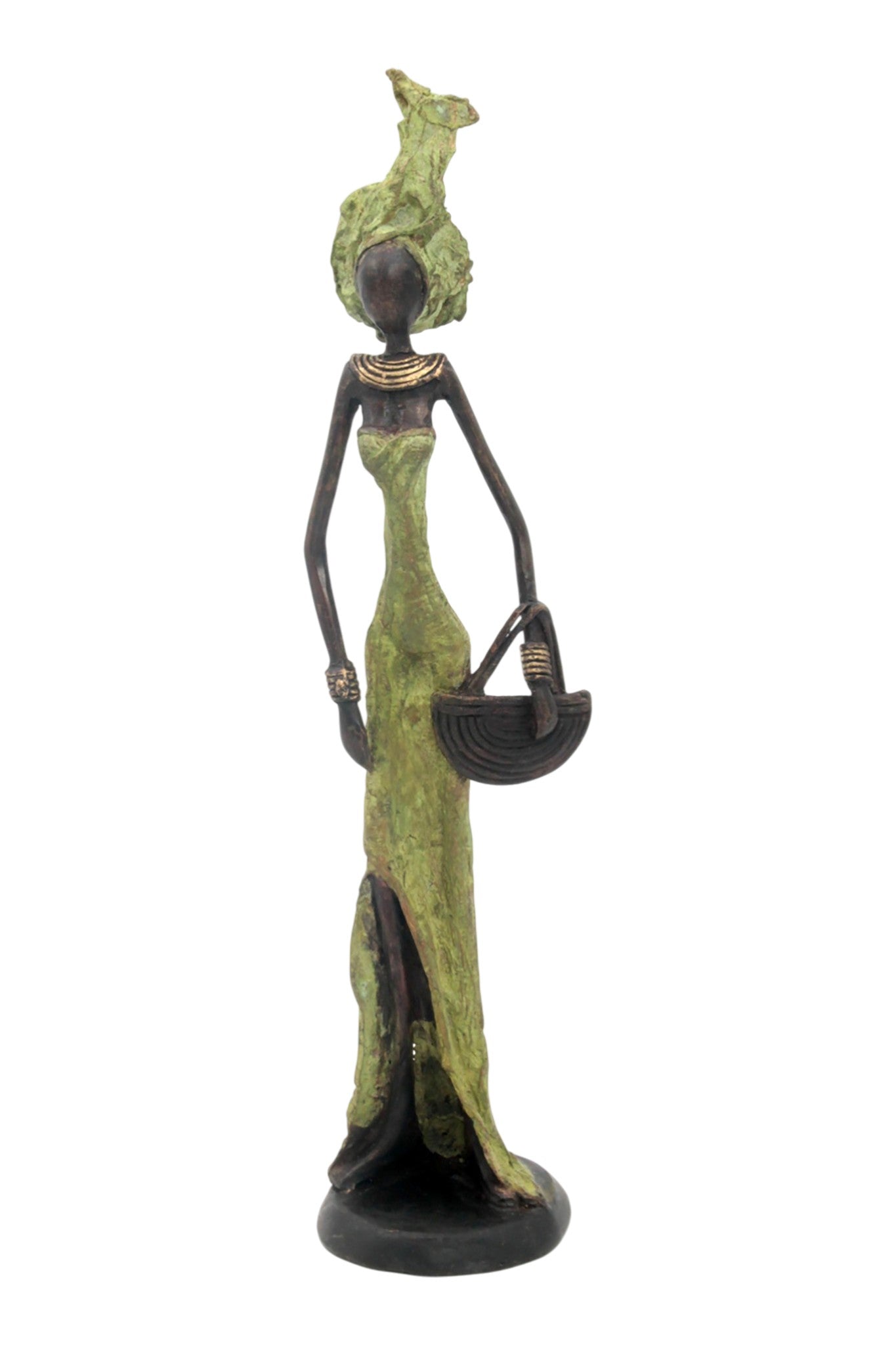 Bronze 35 cm vert n°2 