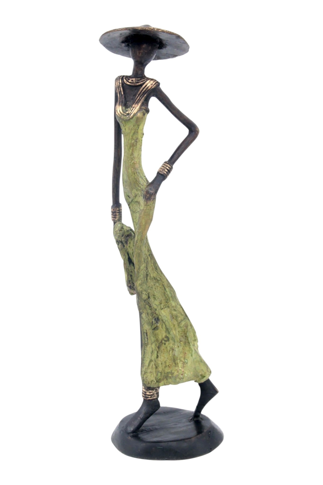 Bronze 35 cm vert n°20 