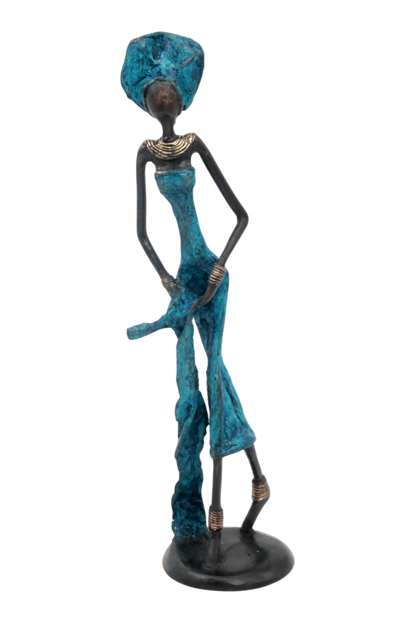 Bronze 35 cm bleu n°4 