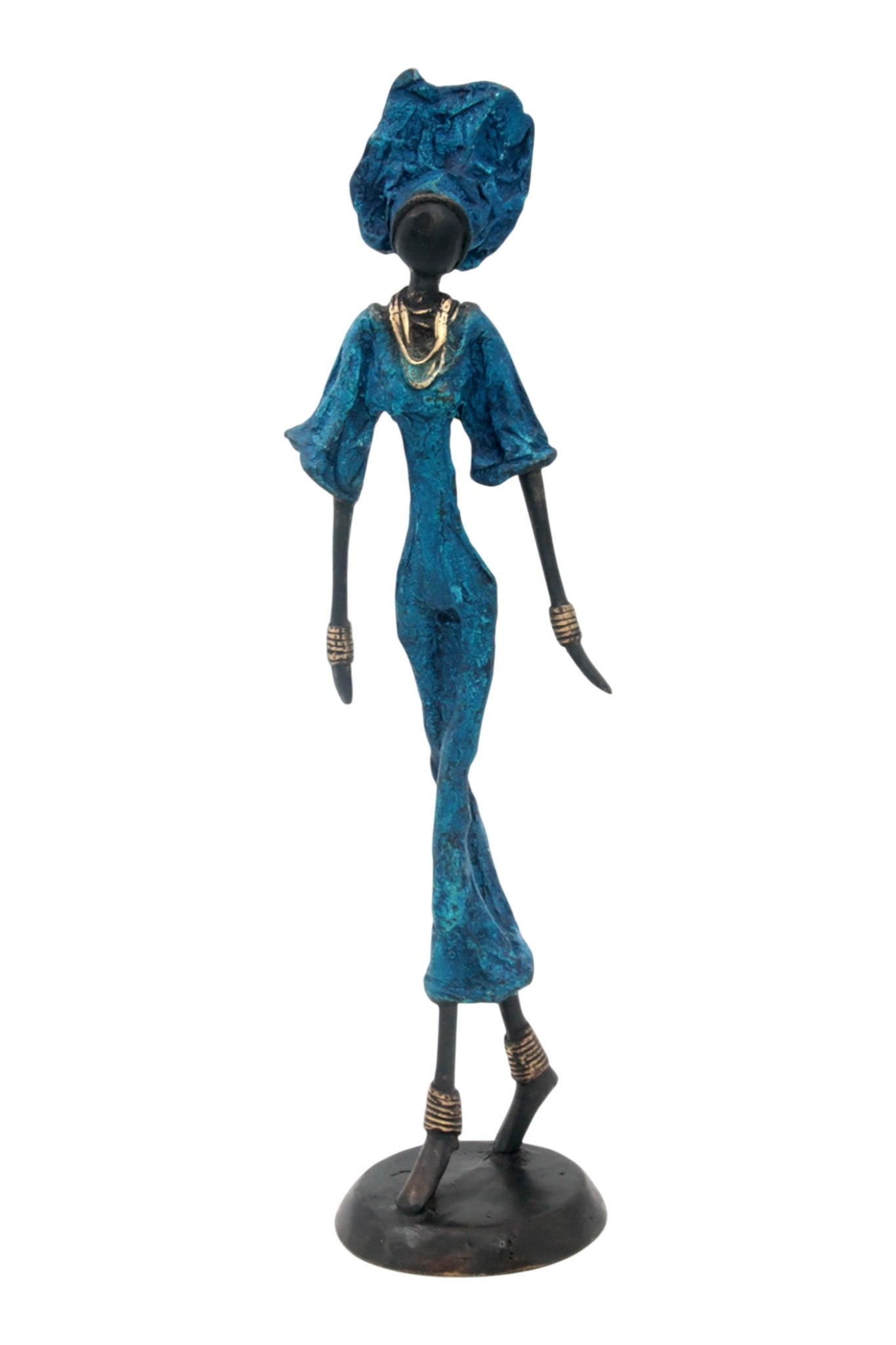 Bronze 35 cm bleu n°9 