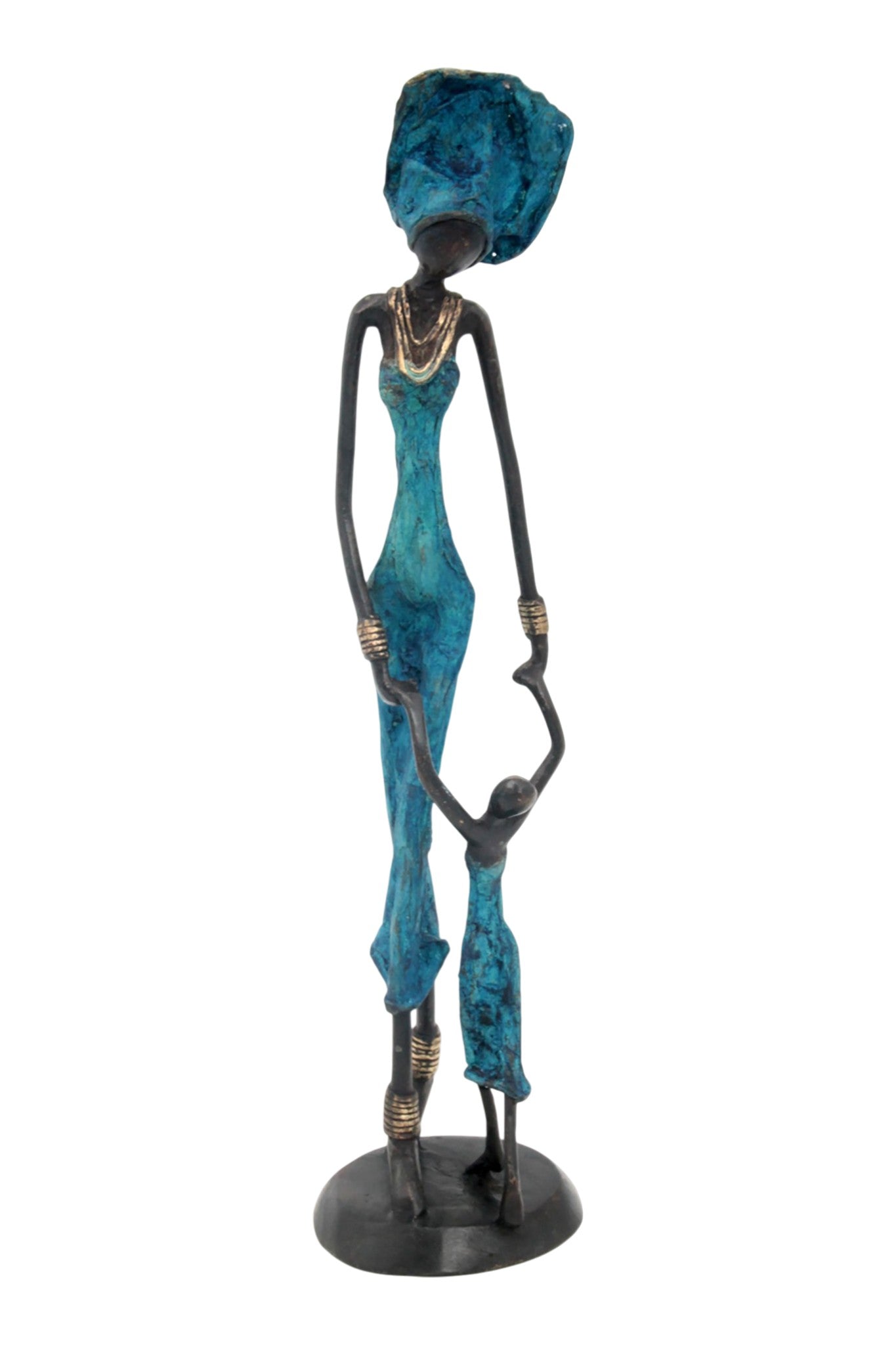 Bronze 35 cm bleu n°13 
