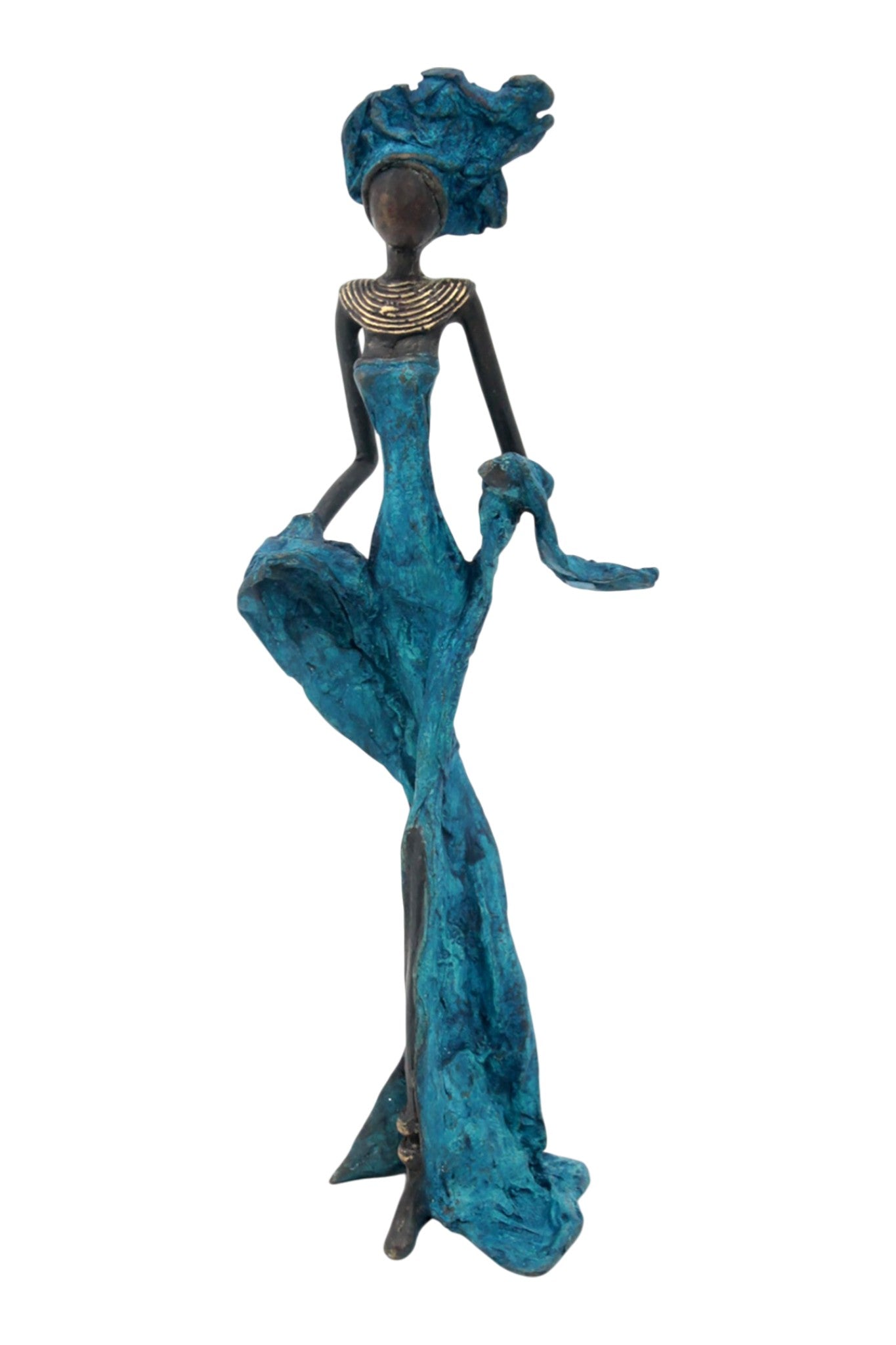 Bronze 35 cm bleu n°16 