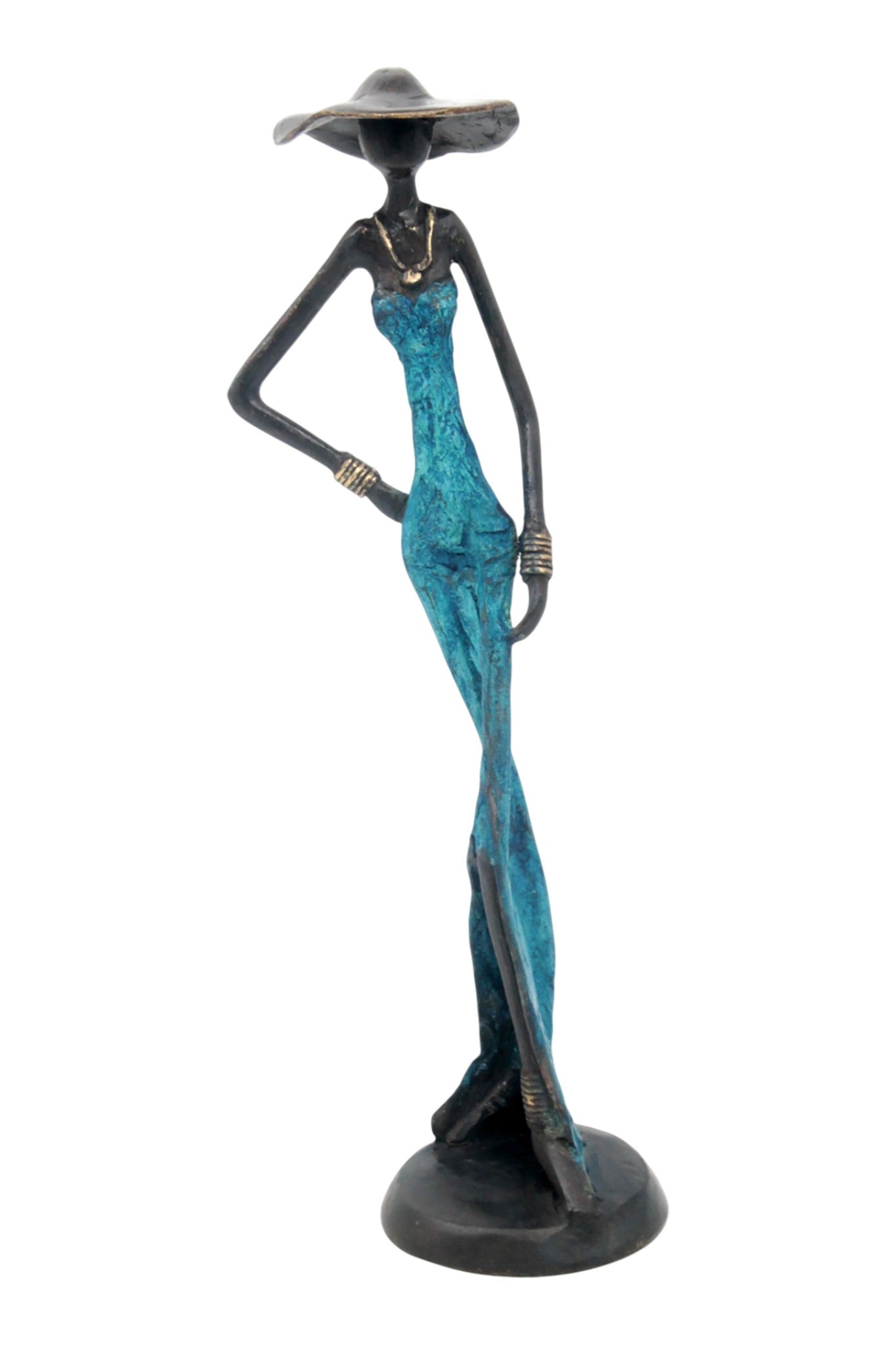 Bronze 35 cm bleu n°19 