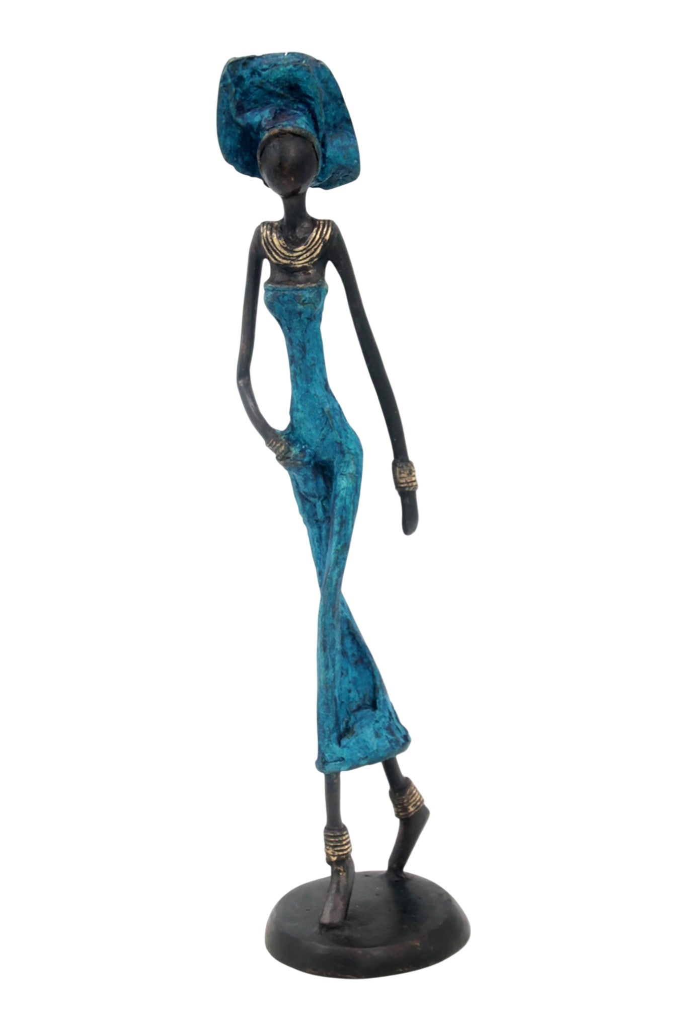 Bronze 35 cm bleu n°22 