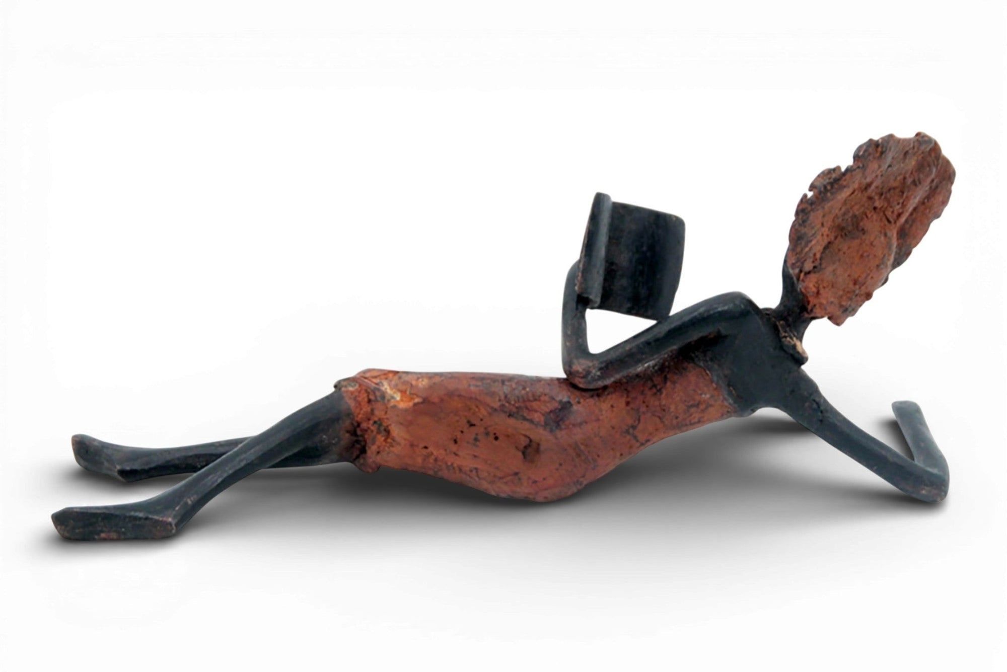 Bronze allongé 20 cm marron n°4 