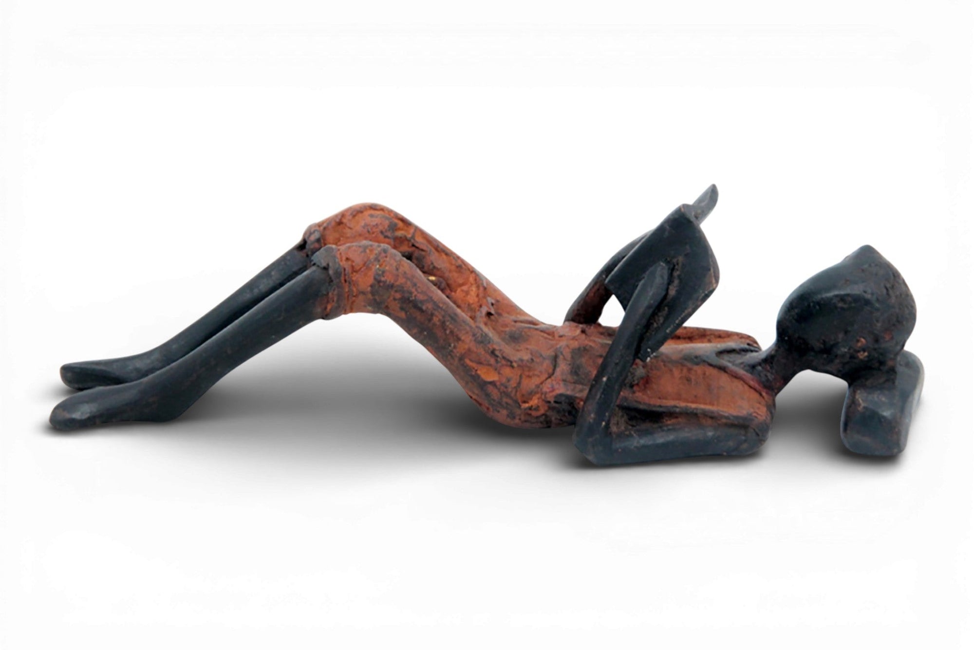 Bronze allongé 20 cm marron n°9 