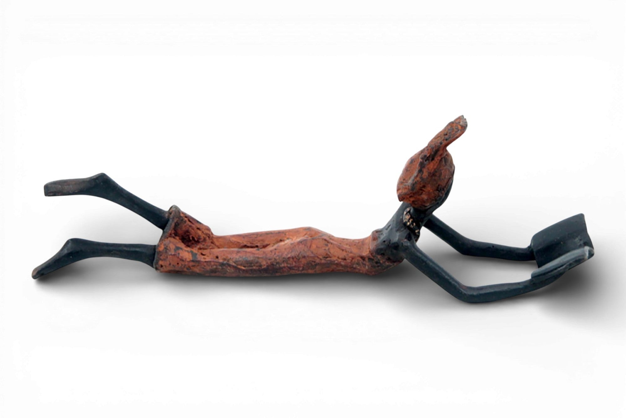 Bronze allongé 20 cm marron n°10 