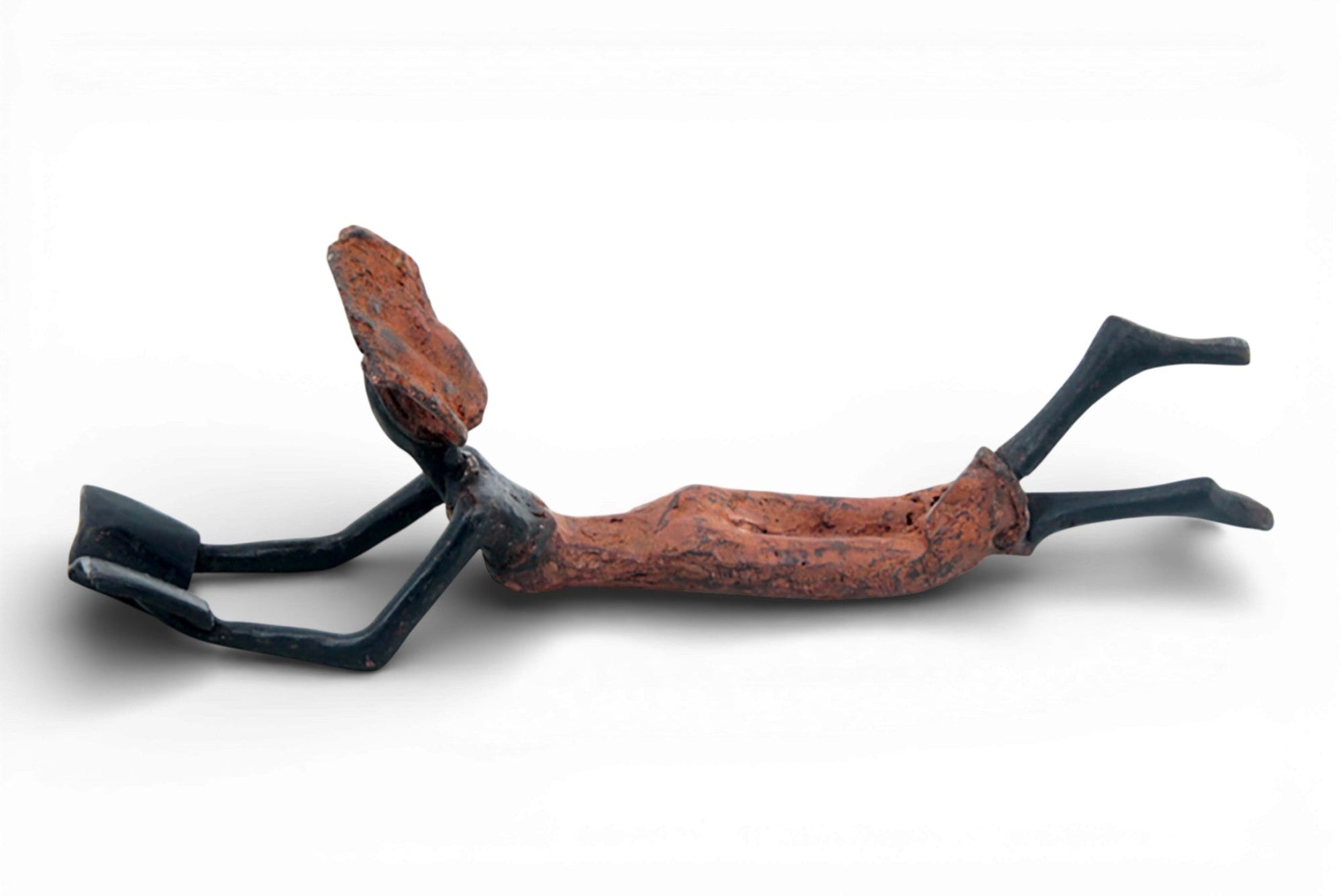 Bronze allongé 20 cm marron n°10 