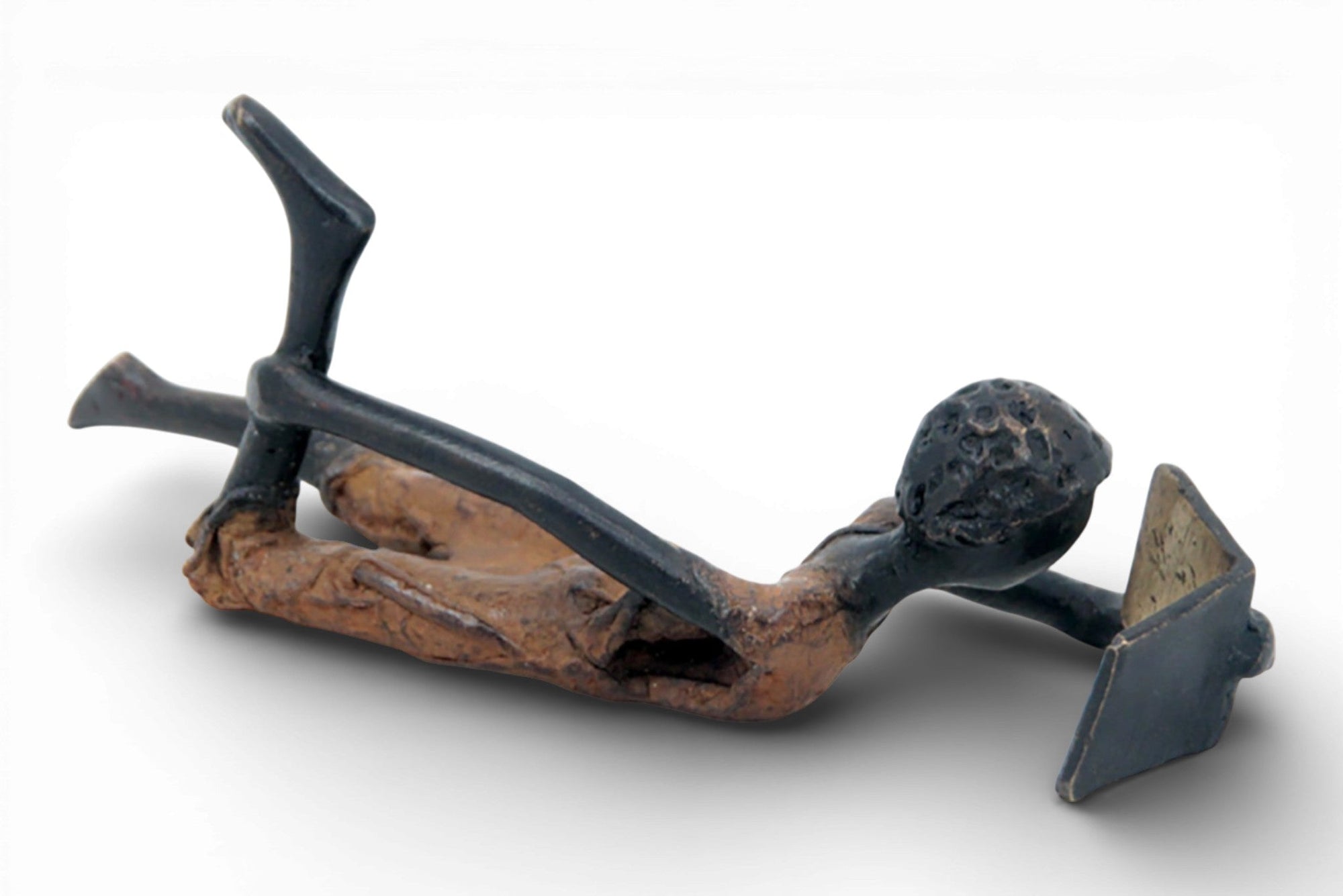 Bronze allongé 20 cm marron n°12 