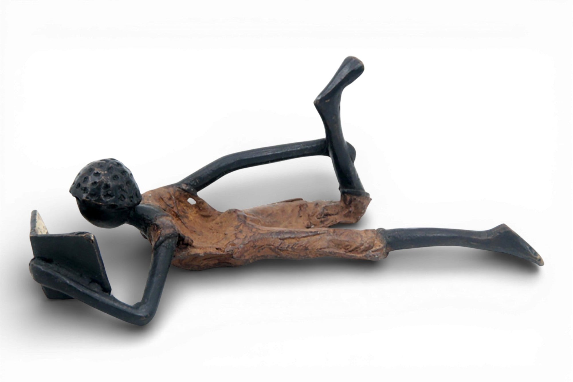 Bronze allongé 20 cm marron n°12 