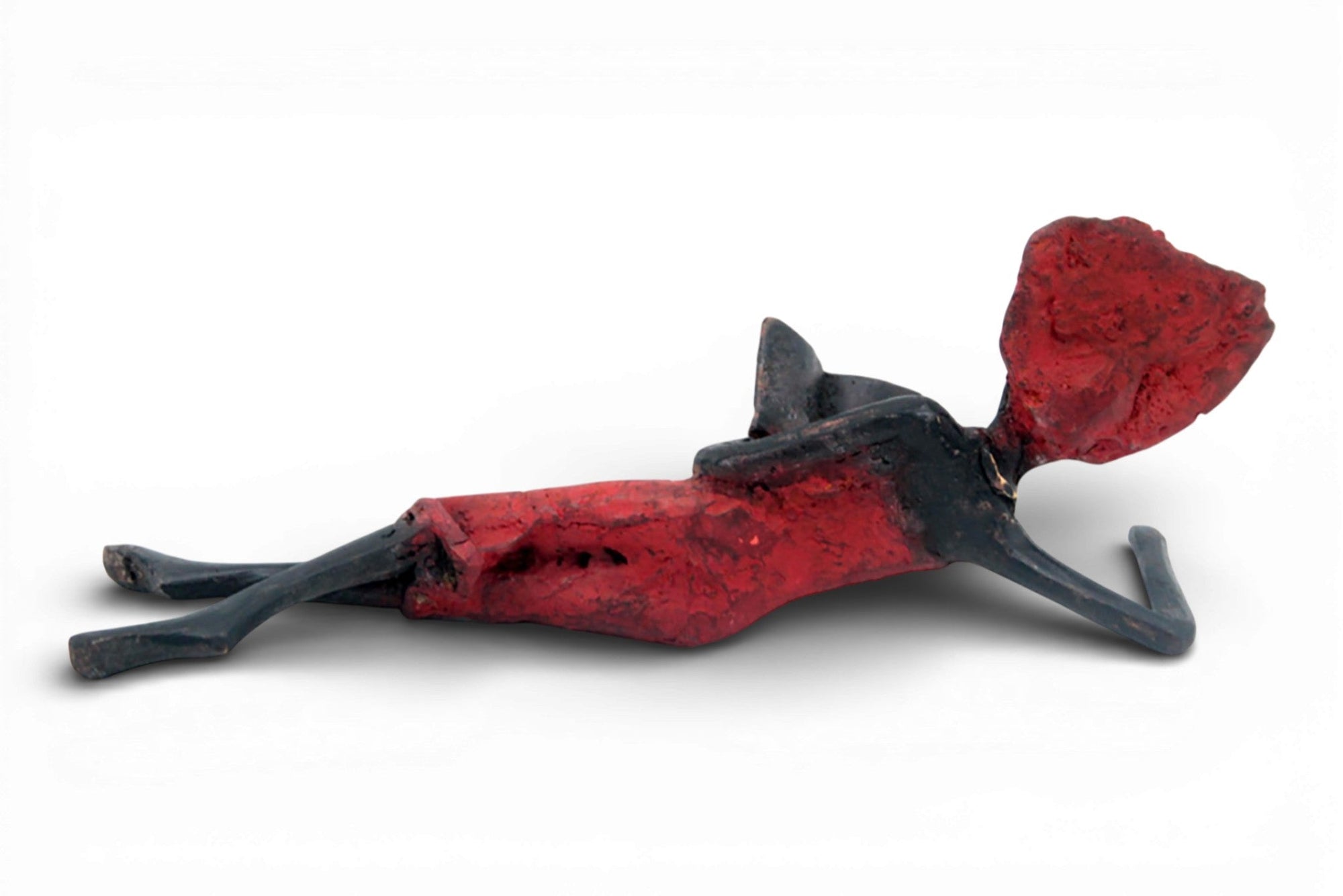 Bronze allongé 20 cm rouge n°1 