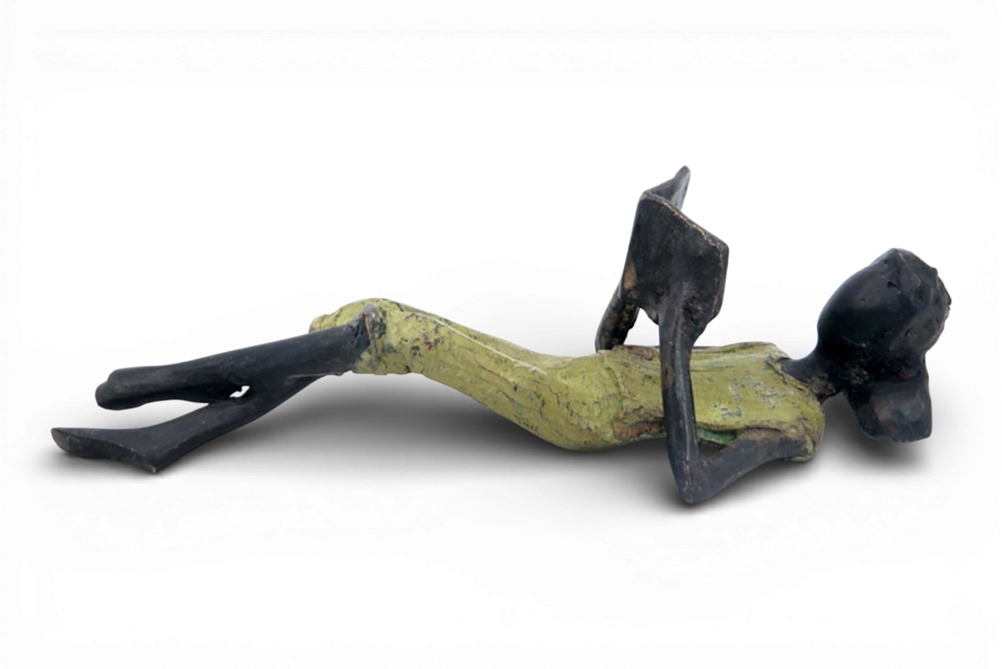 Bronze allongé 20 cm vert n°5 