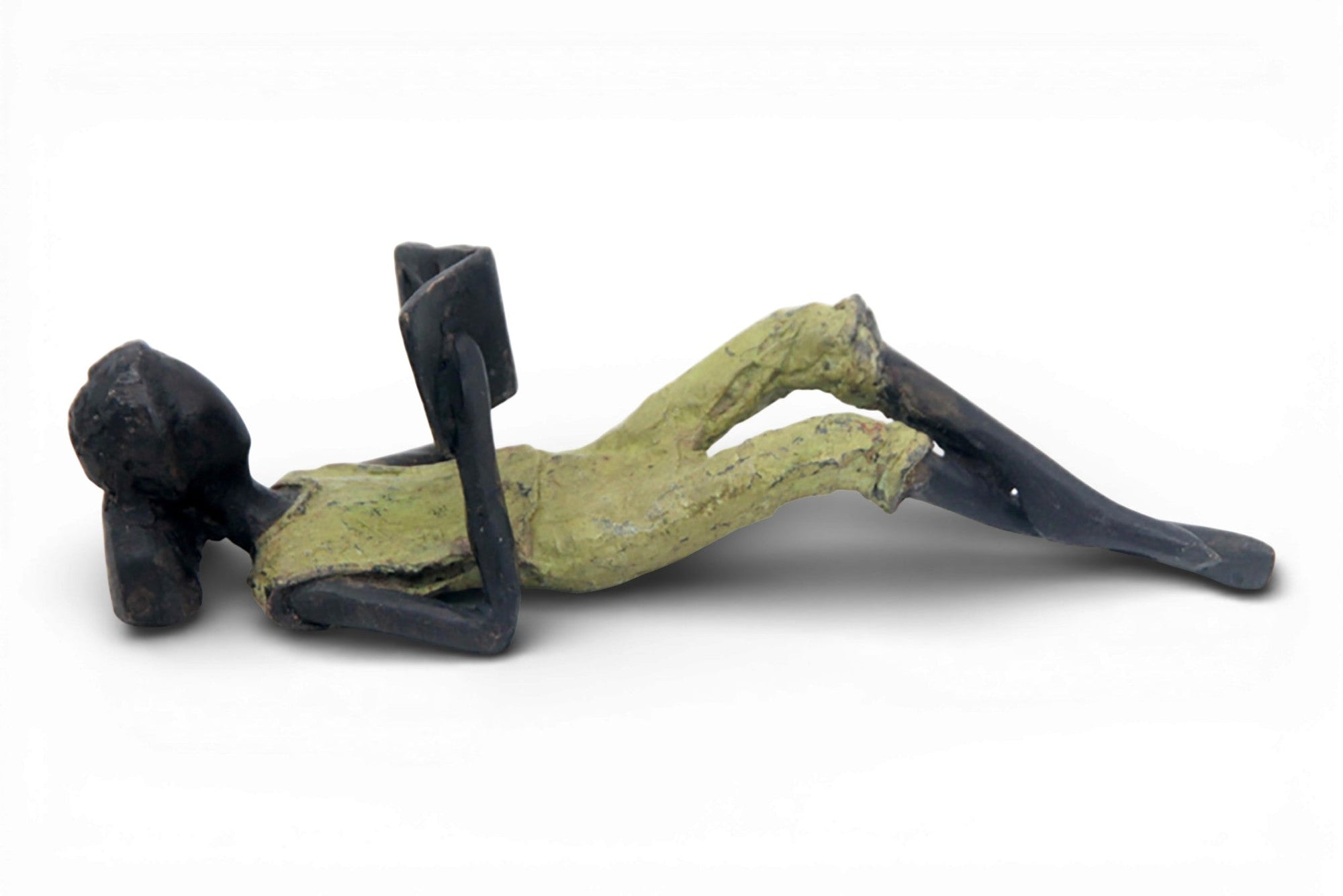 Bronze allongé 20 cm vert n°5 