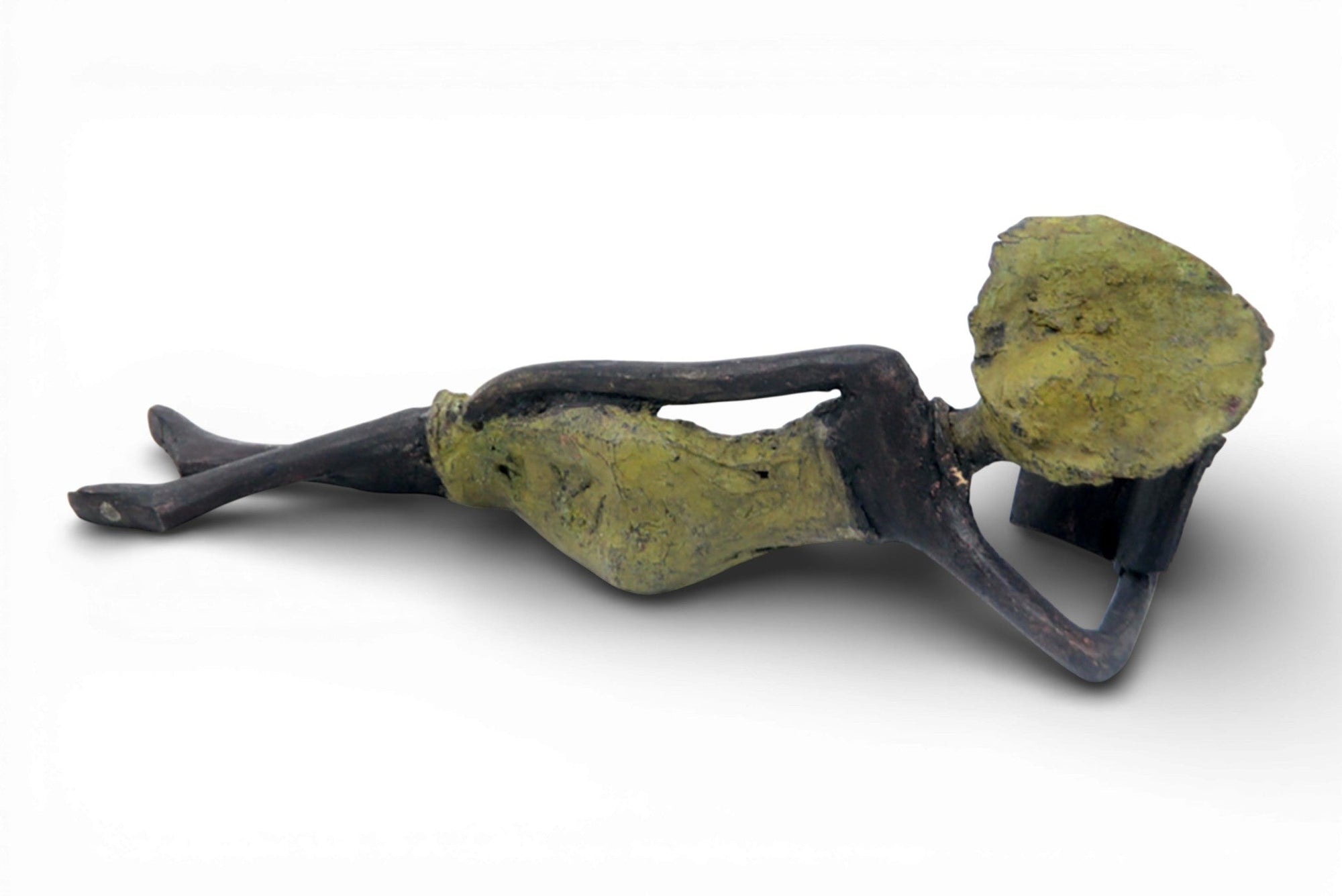 Bronze allongé 20 cm vert n°10 