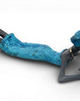 Bronze allongé 20 cm bleu n°6 