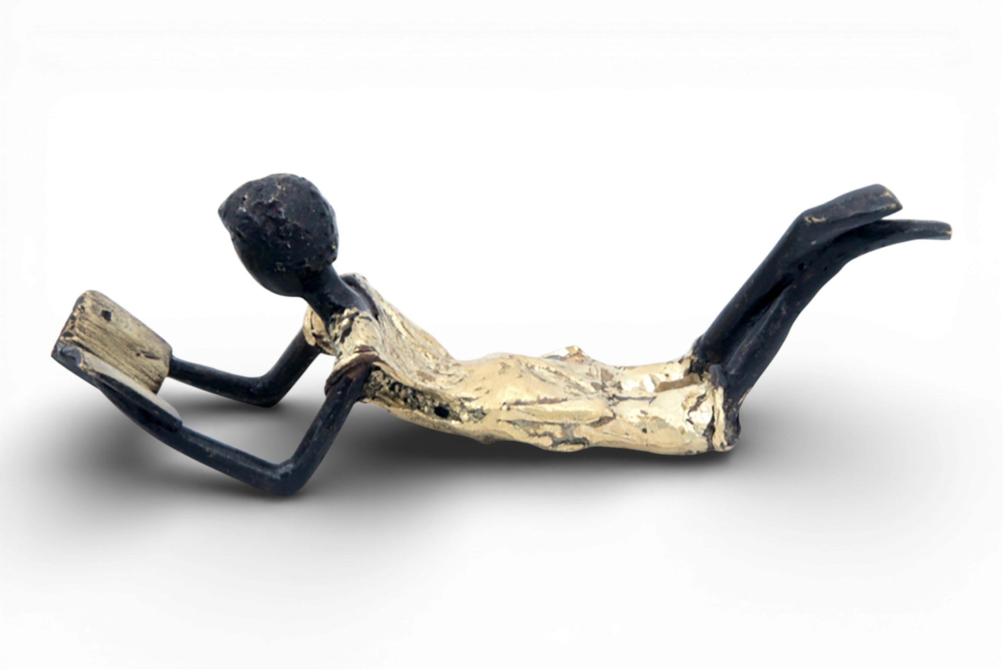 Bronze allongé 20 cm doré n°4 
