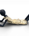 Bronze allongé 20 cm doré n°4 