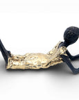 Bronze allongé 20 cm doré n°4 