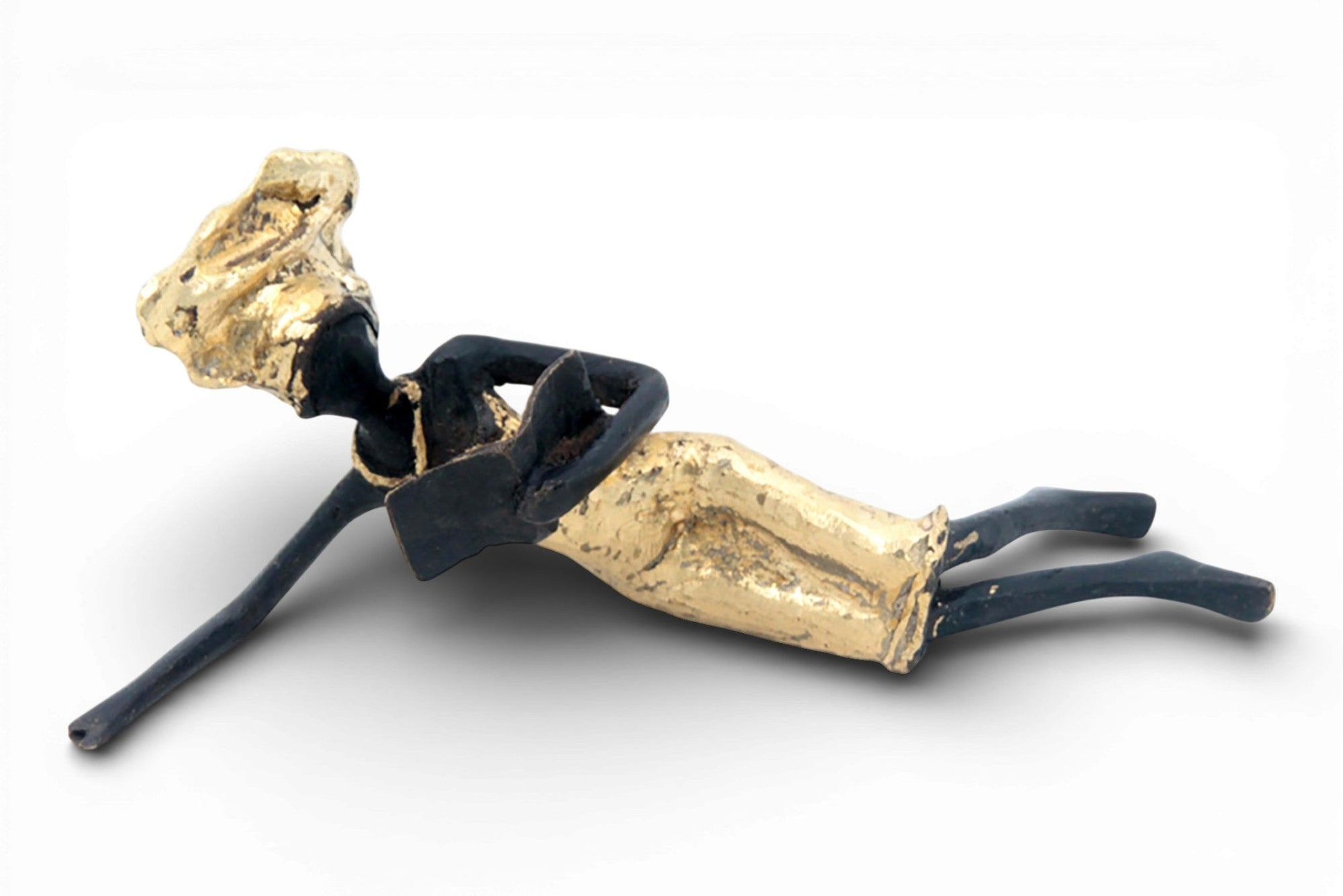 Bronze allongé 20 cm doré n°7 