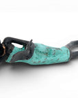 Bronze allongé 20 cm turquoise n°6 