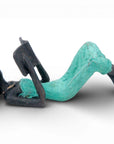 Bronze allongé 20 cm turquoise n°8 