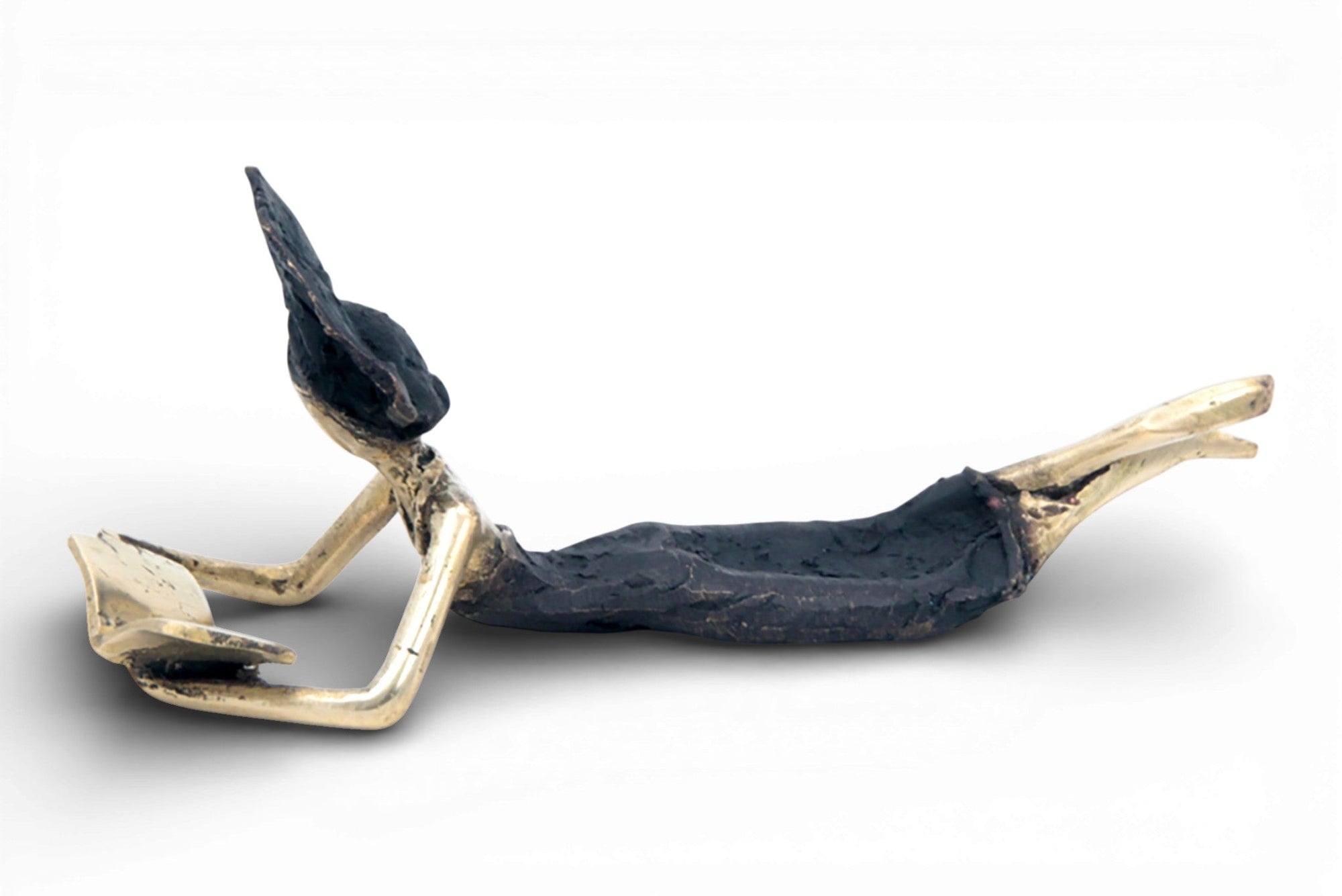 Bronze allongé 20 cm black &amp; gold n°9 