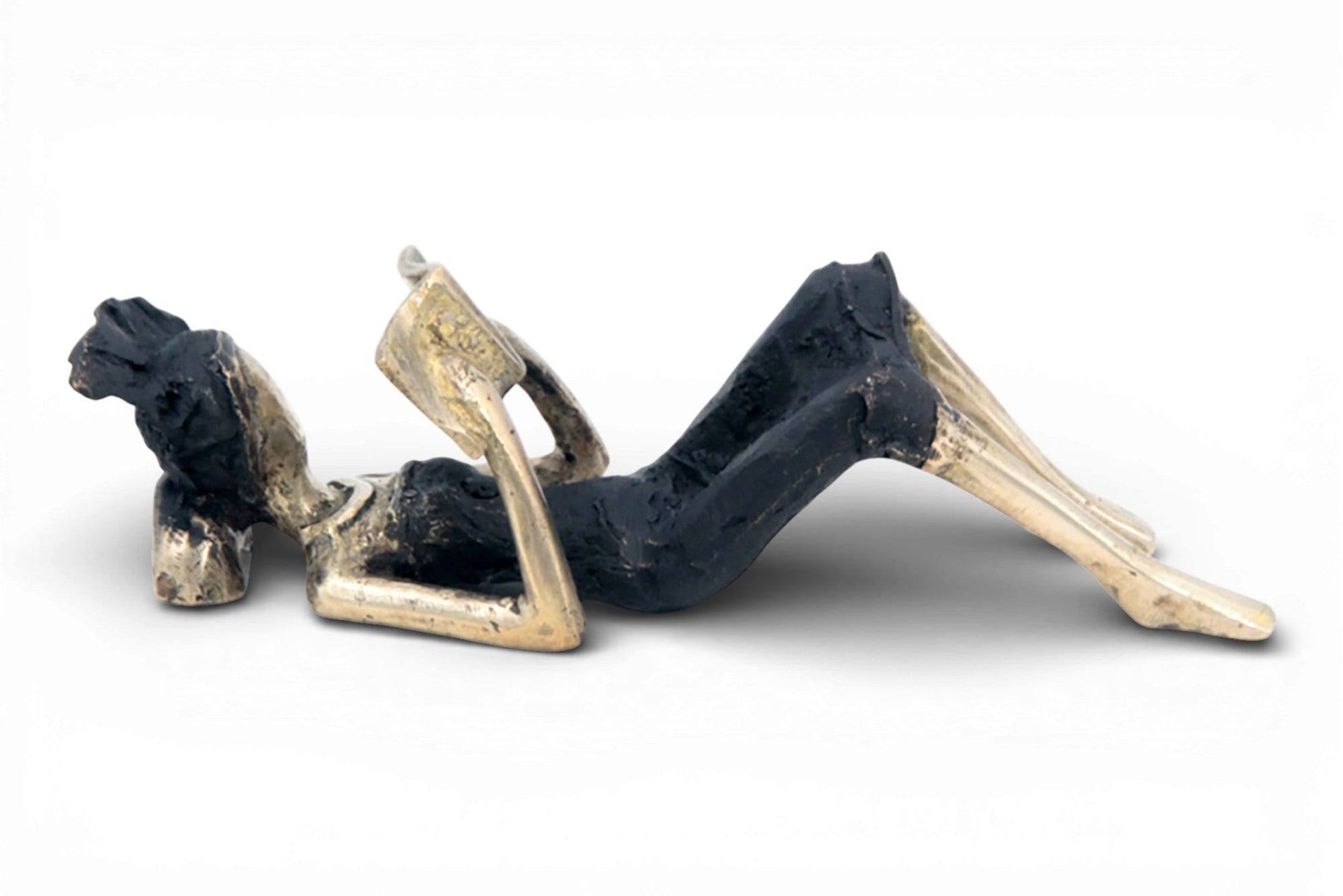 Bronze allongé 20 cm black &amp; gold n°11 