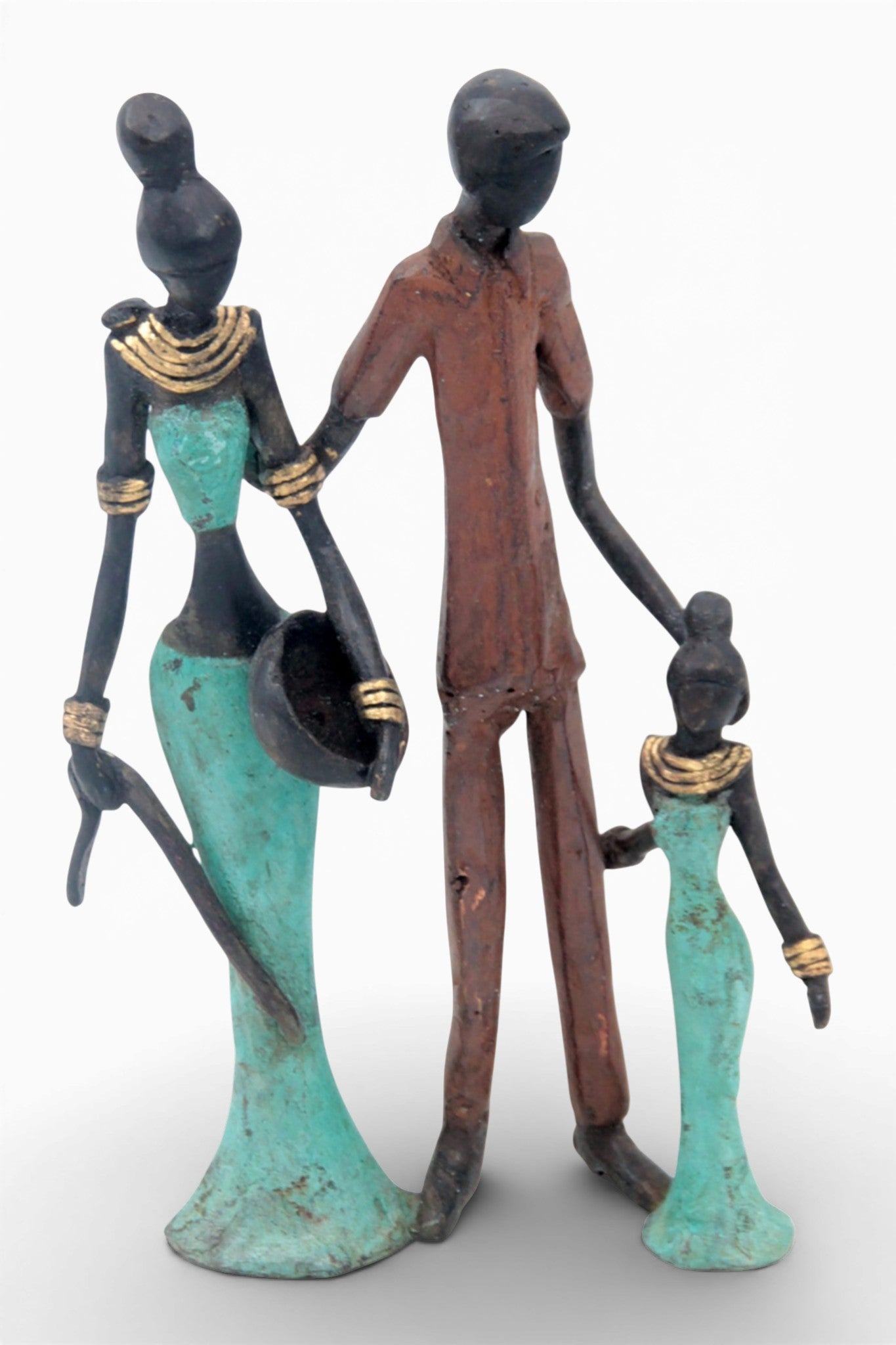 Bronze Mohamadi Dermé couple 20 cm n°2 