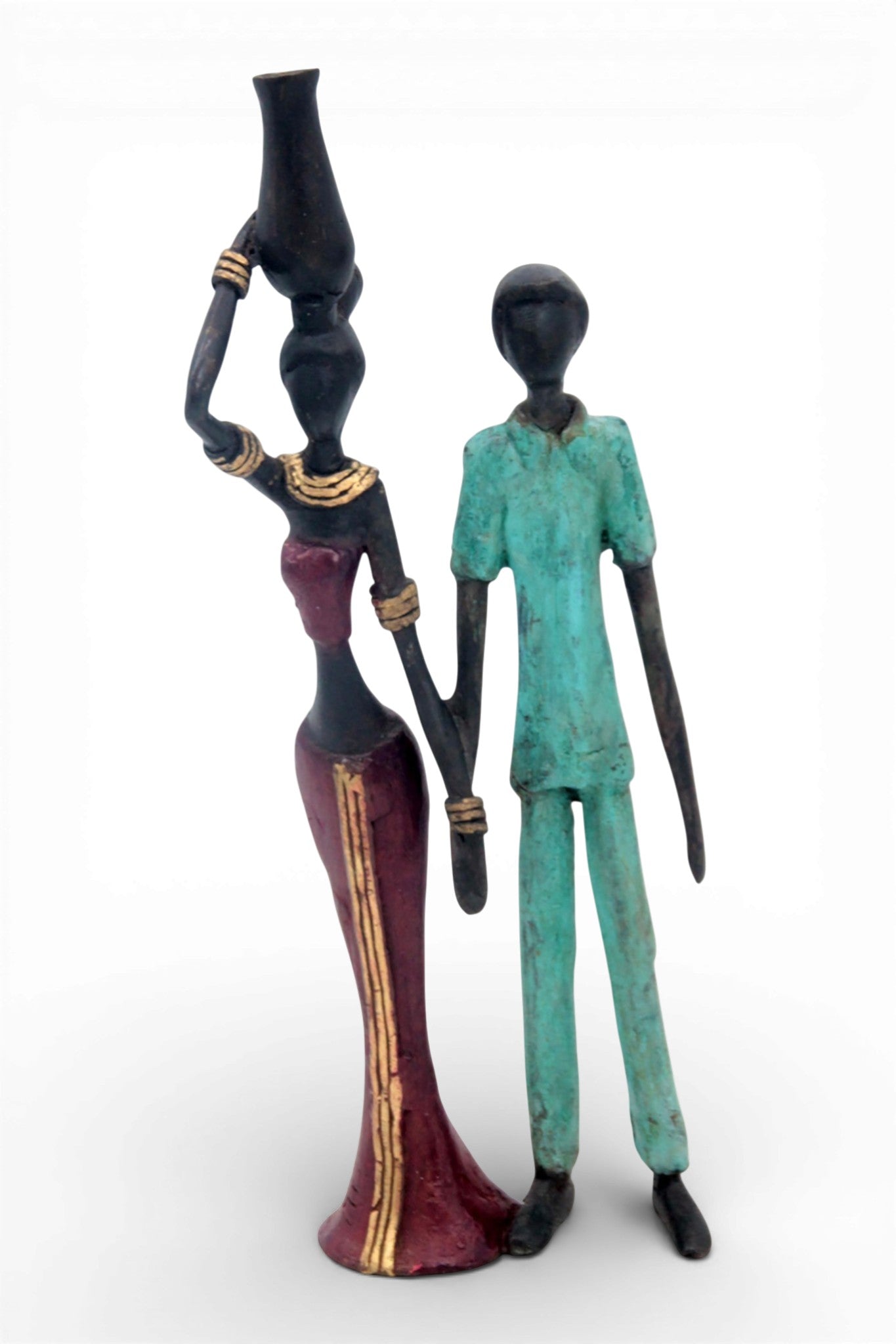 Bronze Mohamadi Dermé couple 20 cm n°5 