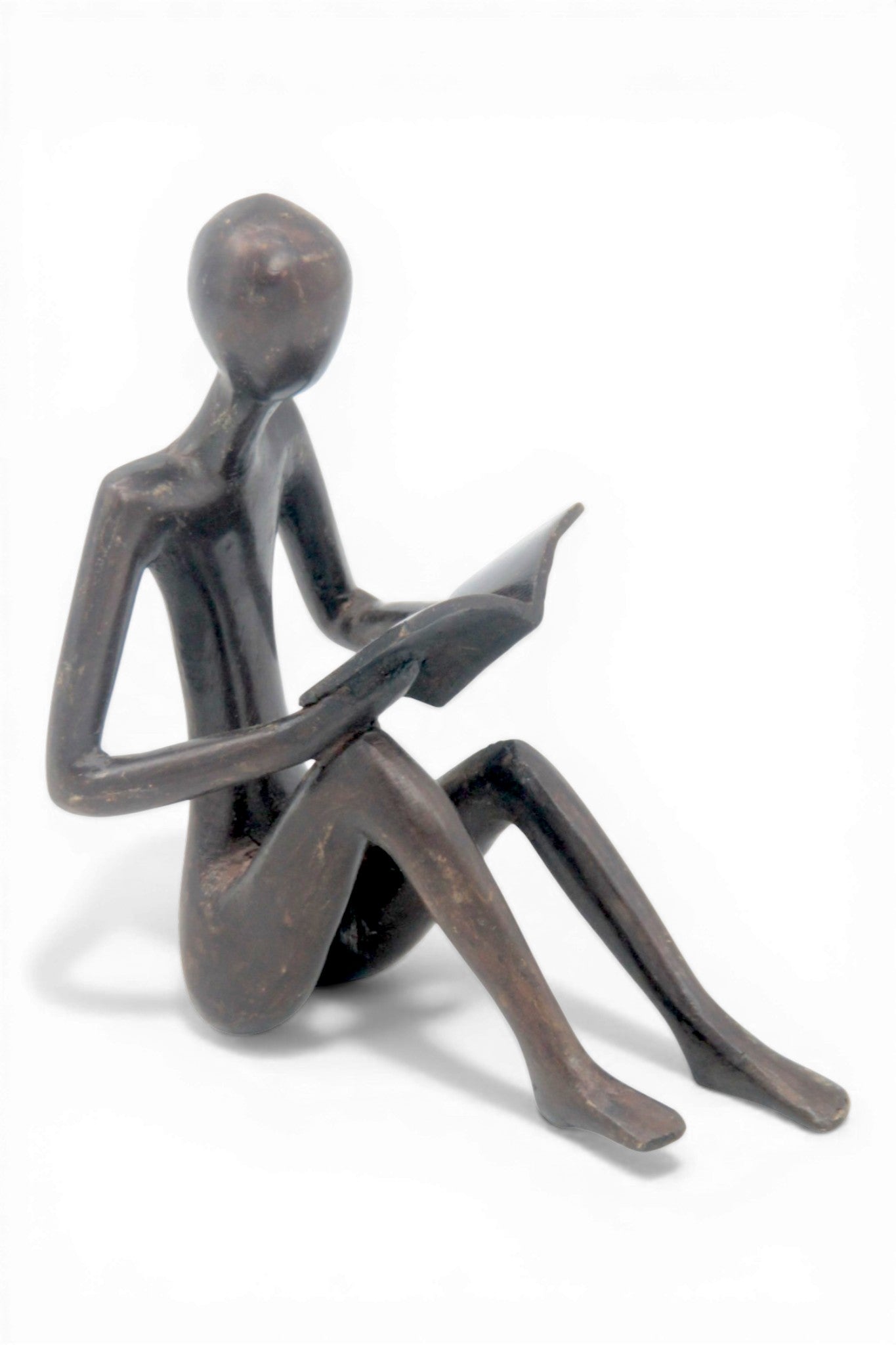 Bronze assis à poser 25 cm noir n°5 